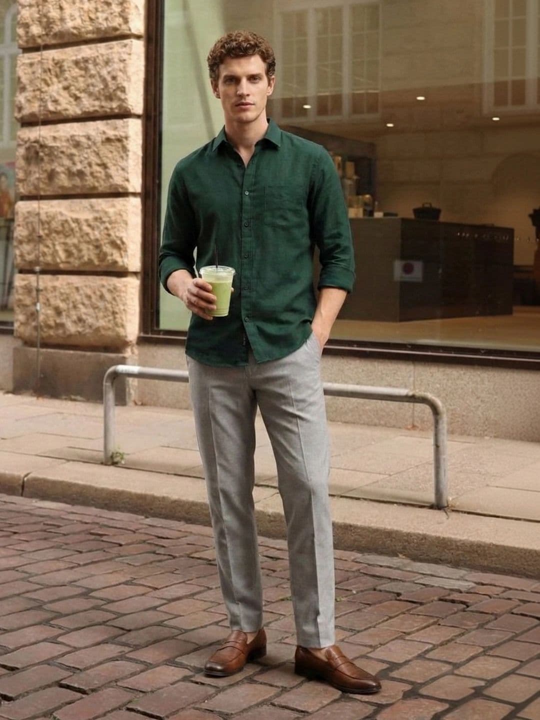 The Roadster Lifestyle Co. Men Solid Linen Casual Shirt - view 1