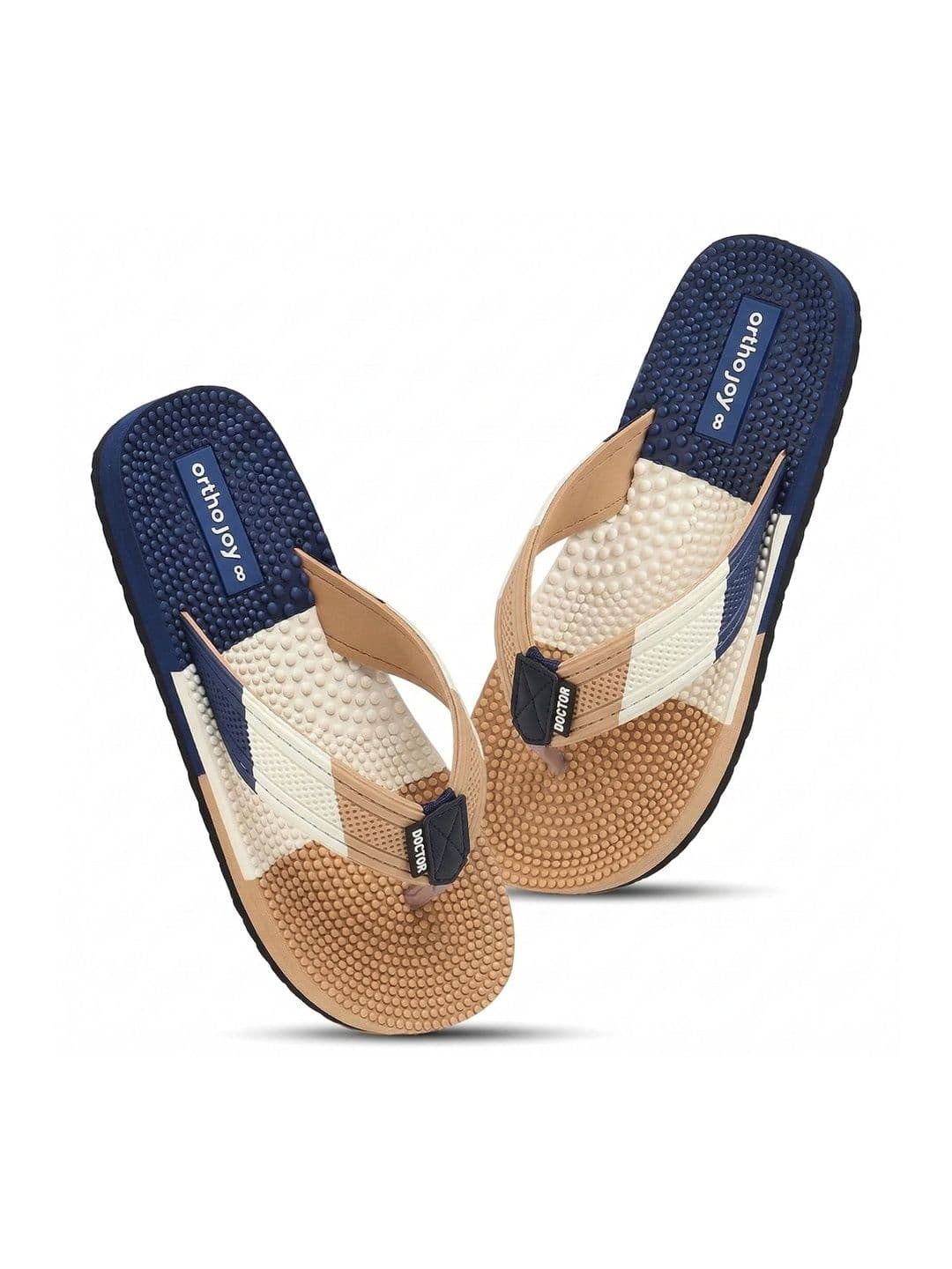 ORTHO JOY Men Rubber Flip Flops - view 1