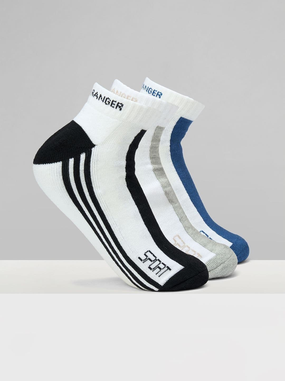 Urban Ranger by pantaloons Men Pack of 3 Cotton Blend Assorted Socks - view 1