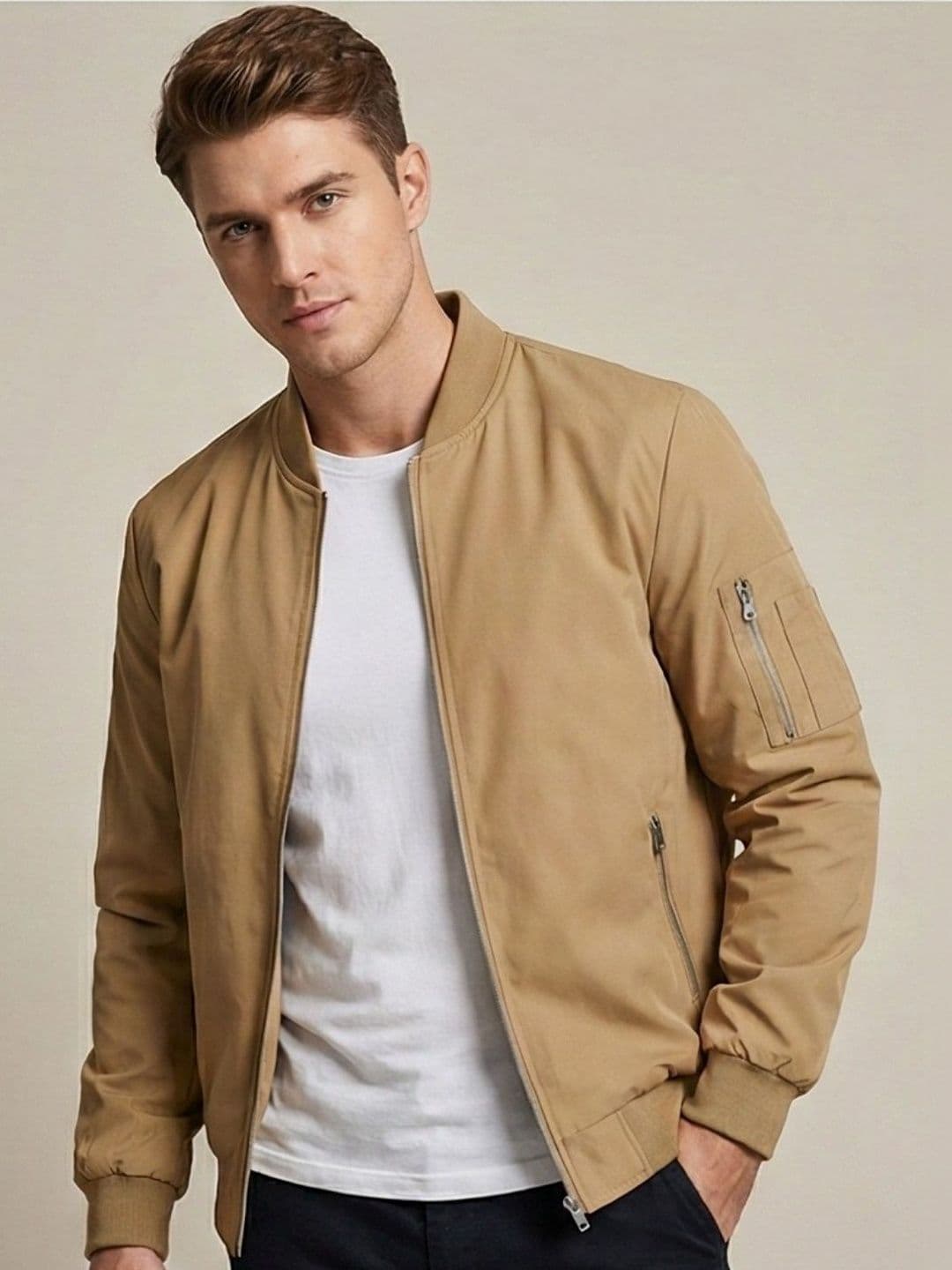 CARABA Men Windcheater Biker Jacket - view 1
