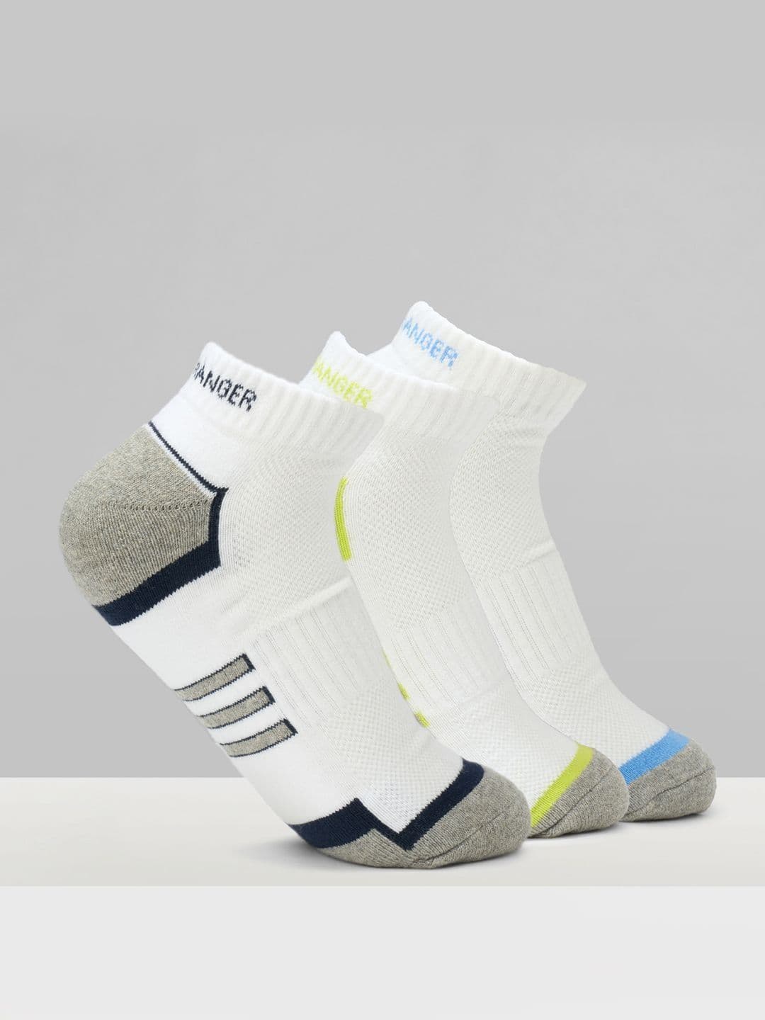 Urban Ranger by pantaloons Men Pack of 3 Cotton Blend Assorted Socks - view 1