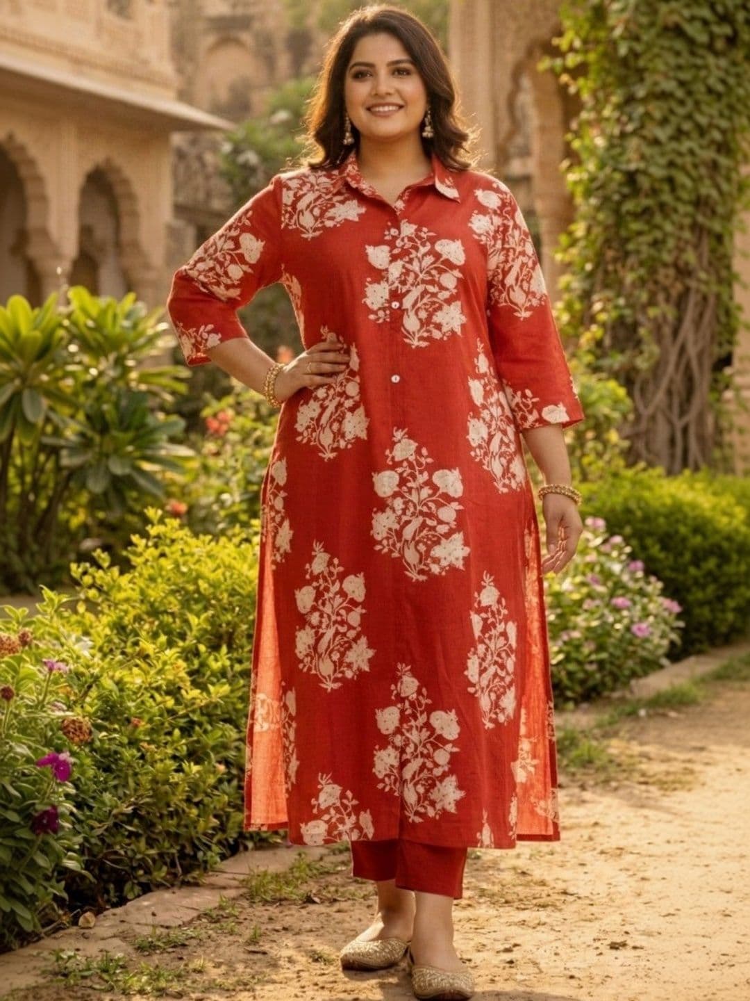 Sztori Women Floral Printed Kurta - view 1