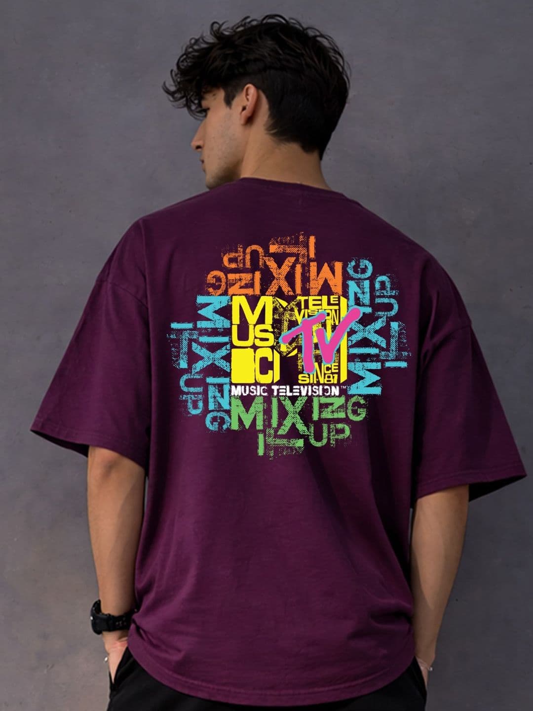 Kook N Keech X Minute Mirth Men Typography Printed Cotton Oversized T-shirt - view 1