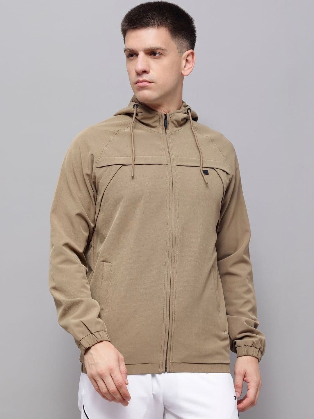 Reebok Cotton Hooded Open Front Jacket - view 1