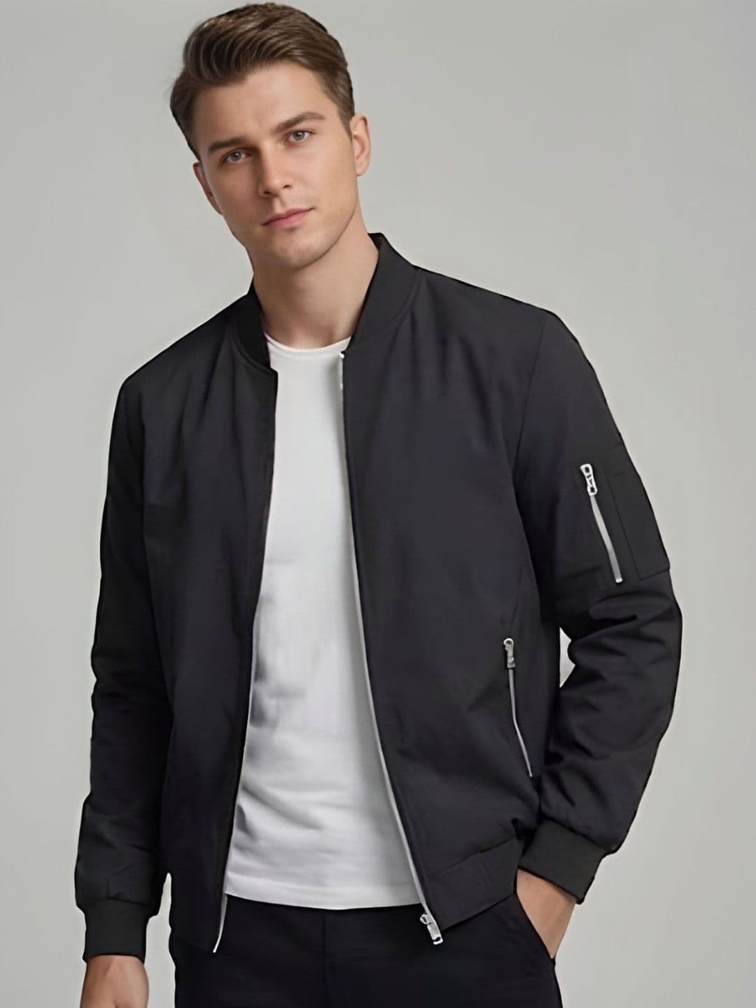 CARABA Men Windcheater Biker Jacket - view 1