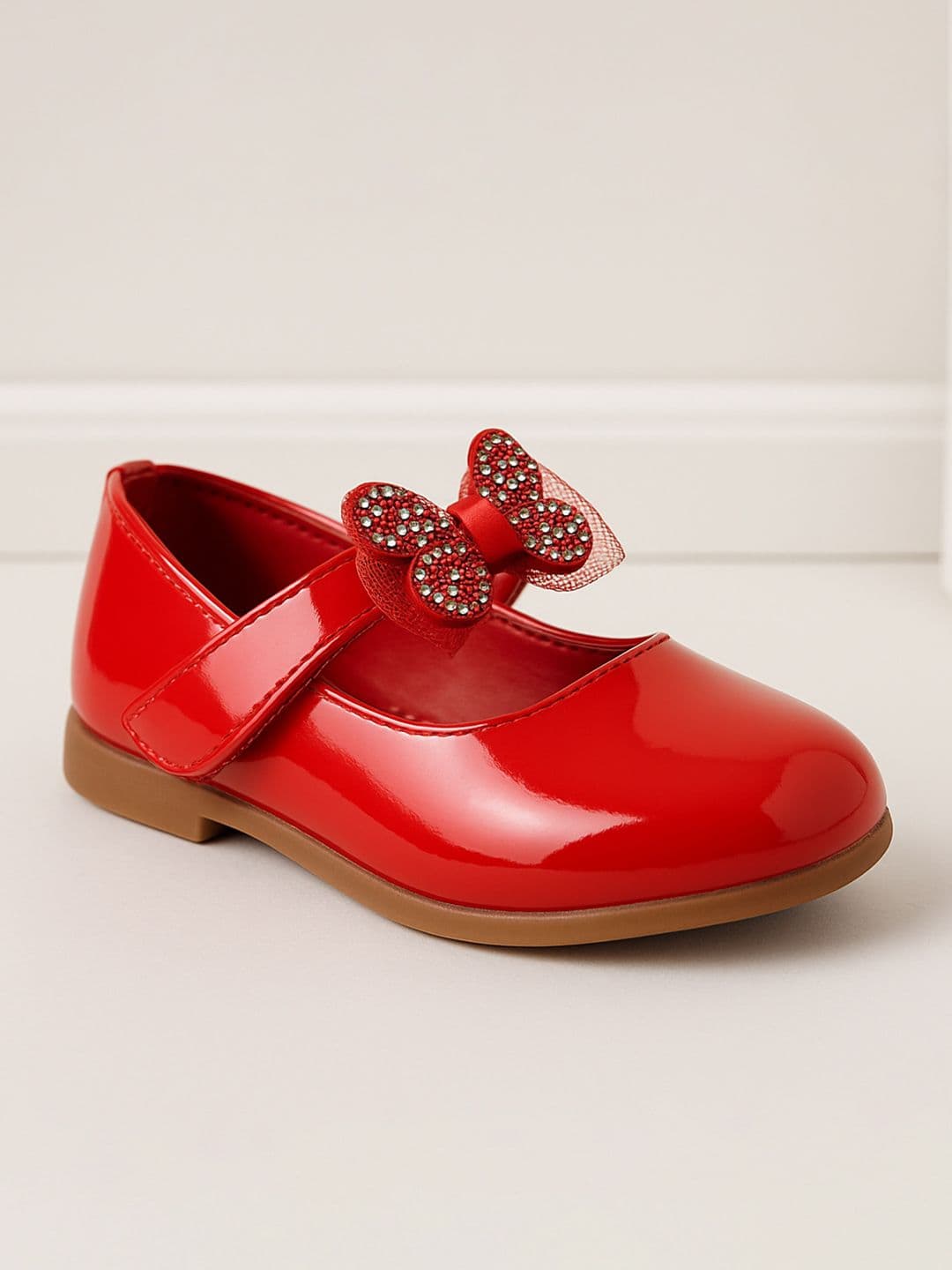 Footpedia Girls Embellished Party Bows Flats - view 1