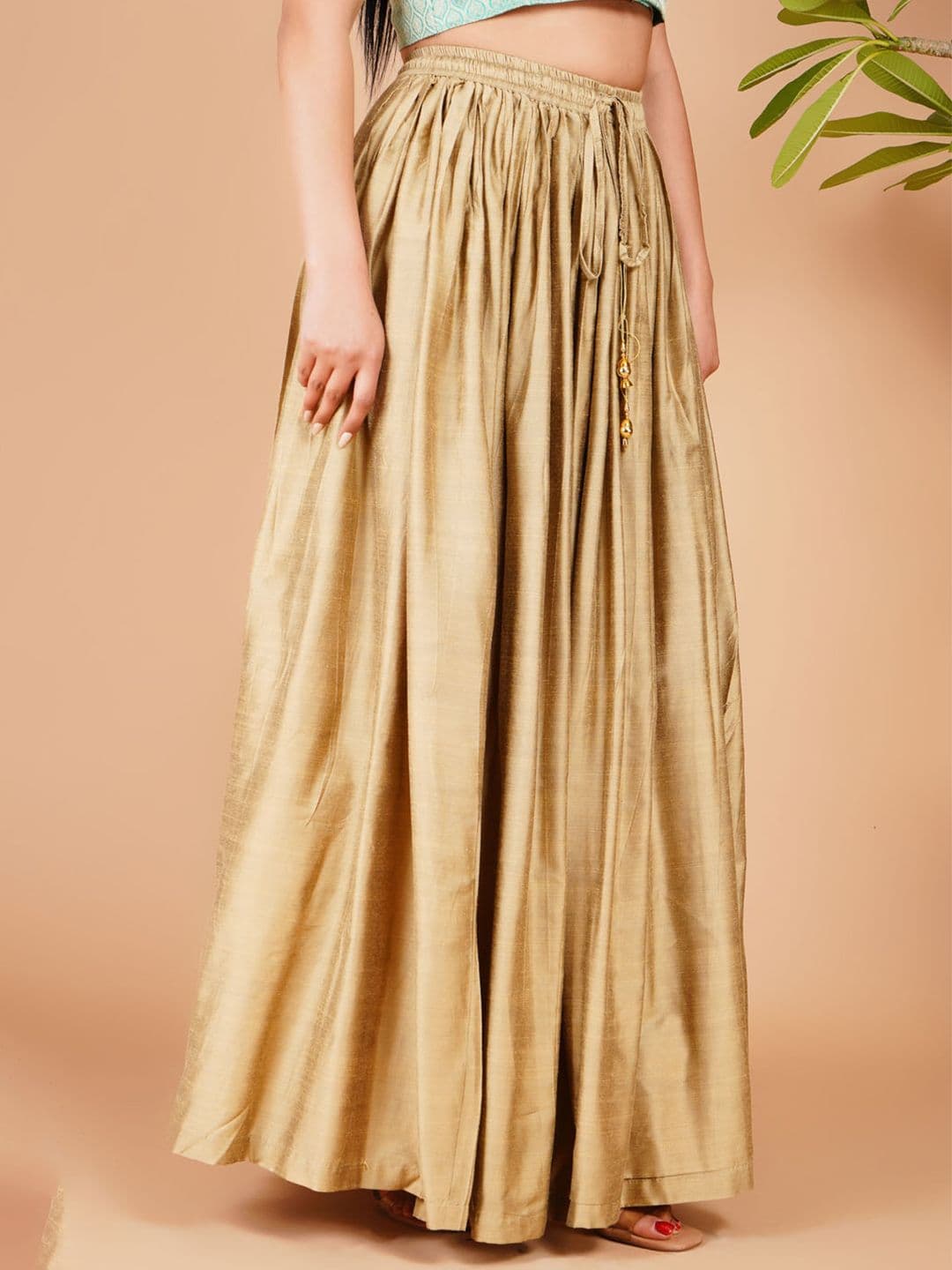 Way2Like Women Cotton Cambric Maxi Flared Skirt - view 1