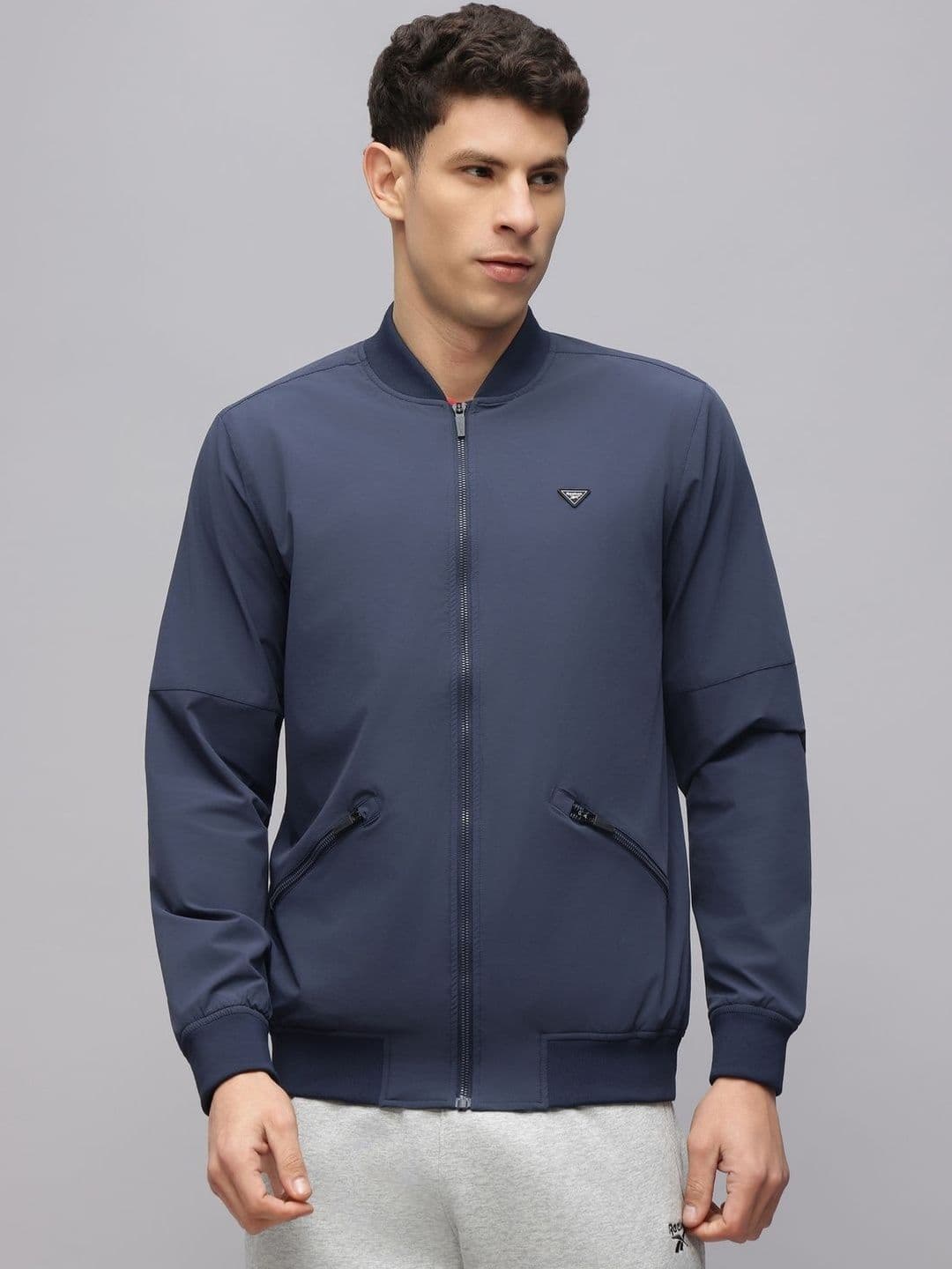 Reebok Mock Collar Open Front Jacket - view 1