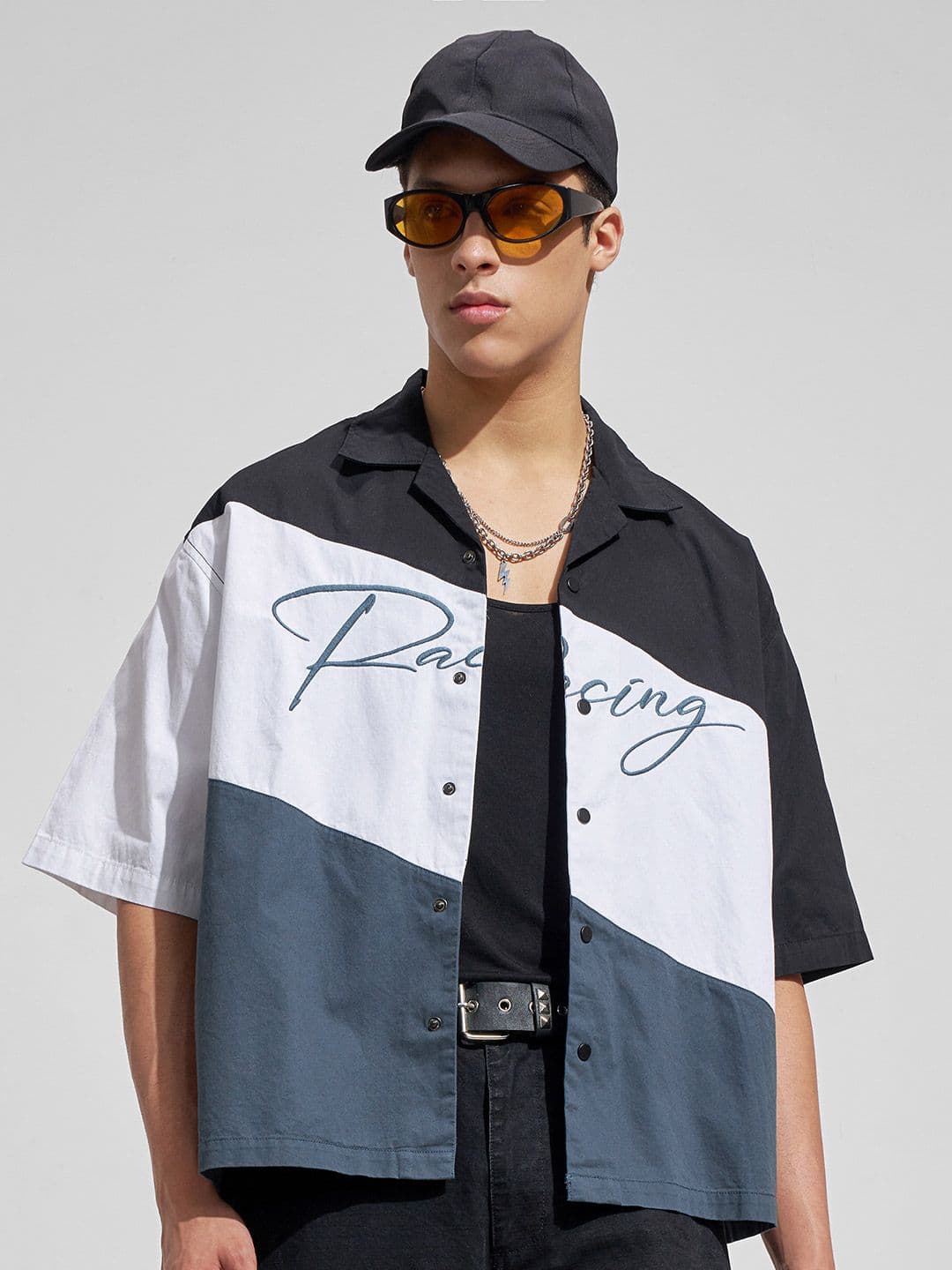 HIGHLANDER Men Boxy Colourblocked Casual Shirt - view 1