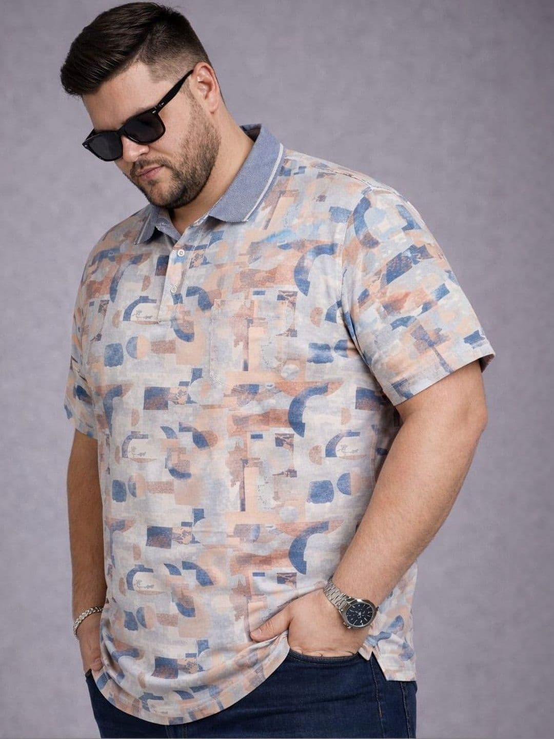 AUSTIVO Men Multi Graphic Print Pocket Tshirts - view 1
