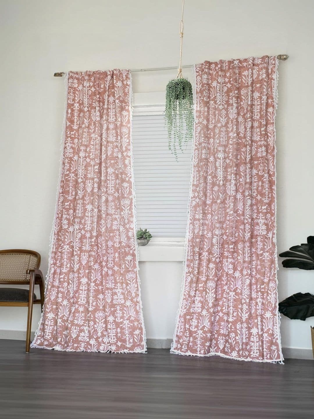 Tranquebar Home Single Panel- Cairo Cotton Window Curtain - 6 Feet - view 1