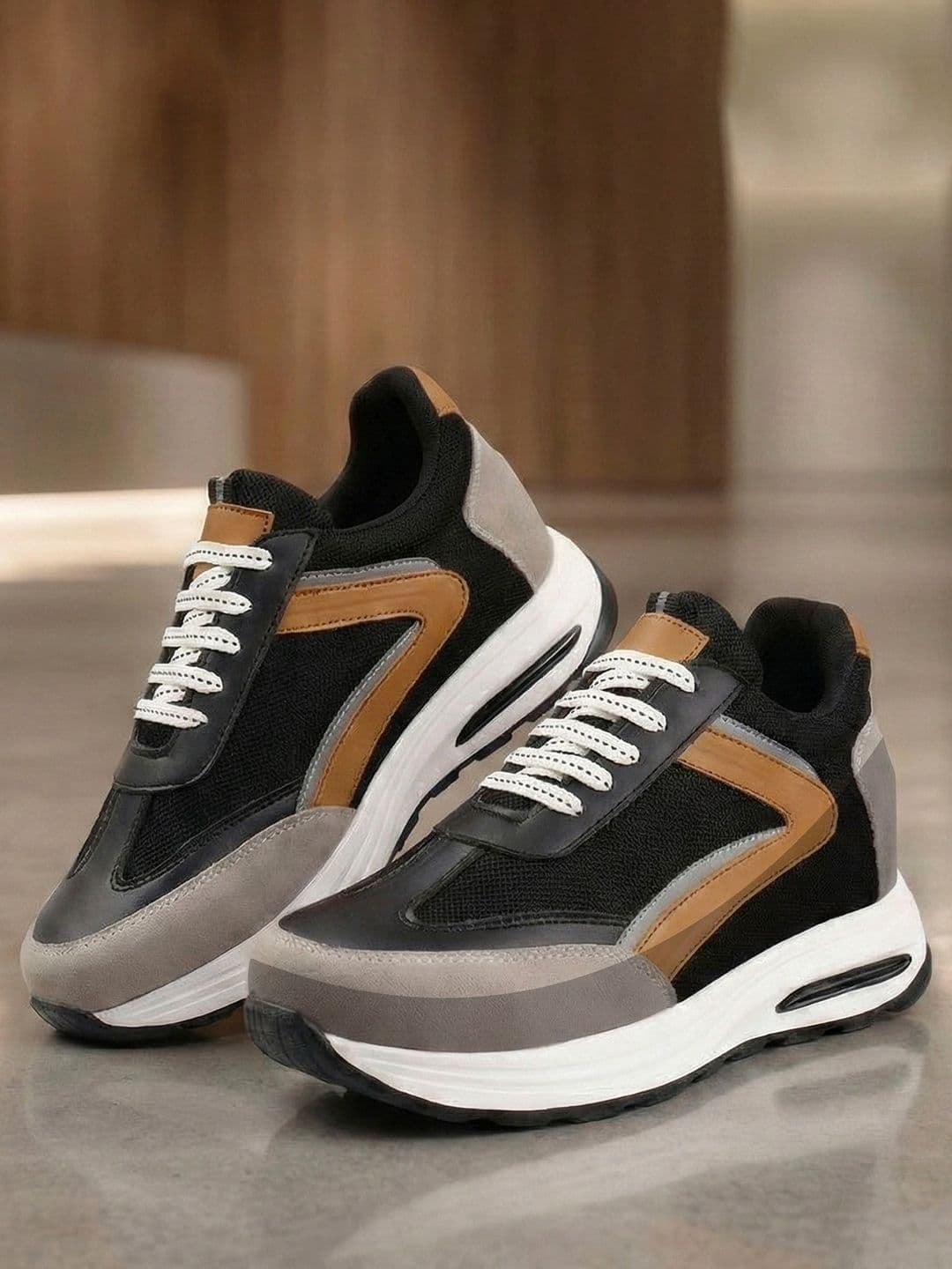 Bxxy Men Elevator Sports High-Top Running Lace-Up Shoes - view 1