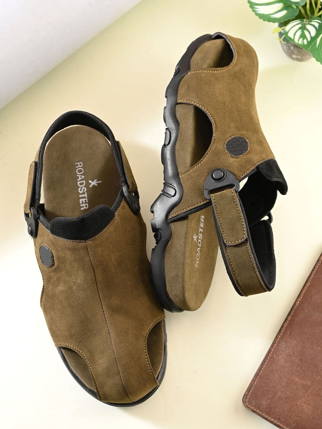 The Roadster Lifestyle Co Men Velcro Fisherman Sandals - view 1