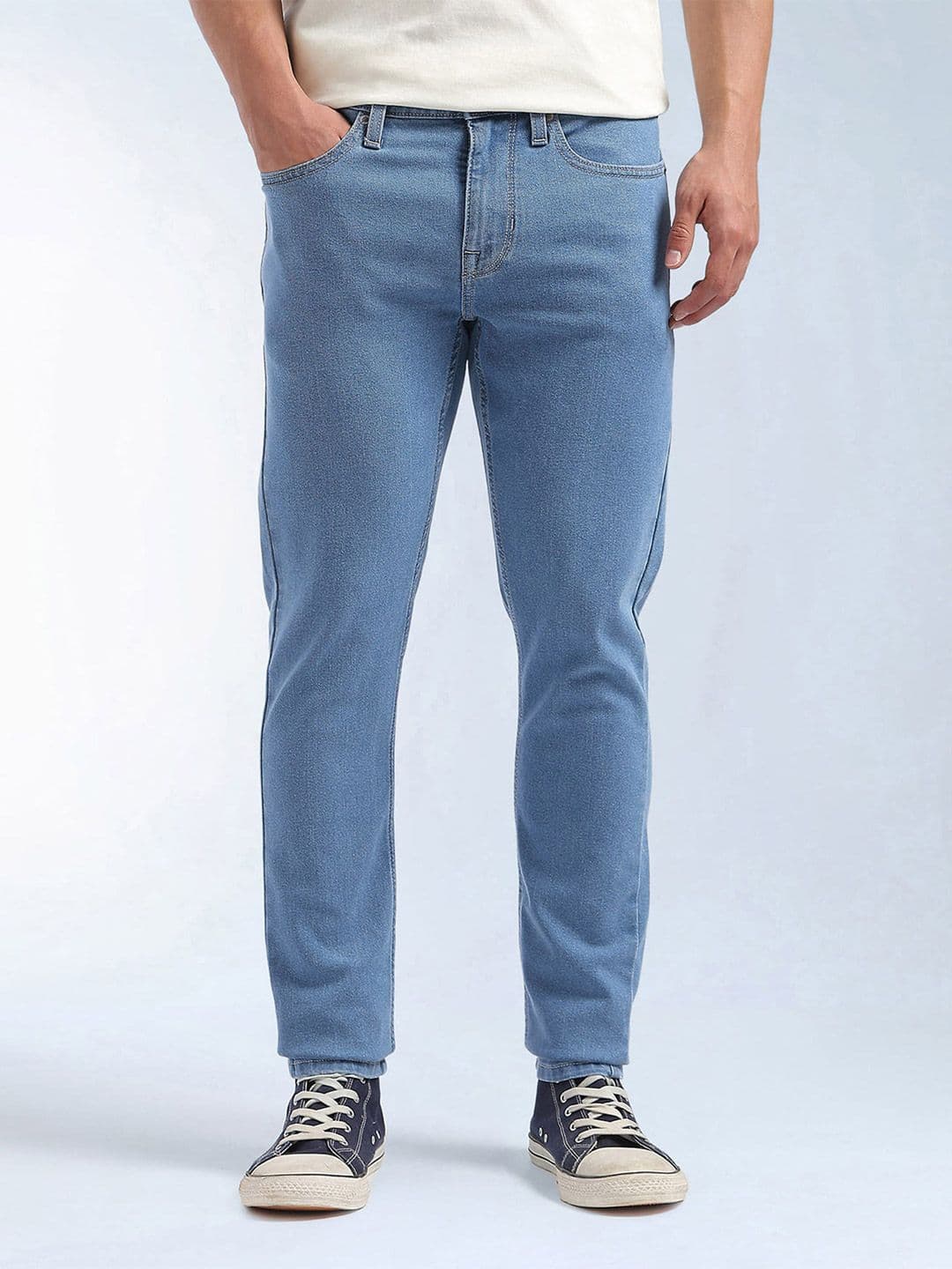 Flying Machine Men Skinny Fit Mid-Rise Light Fade Stretchable Jeans - view 1