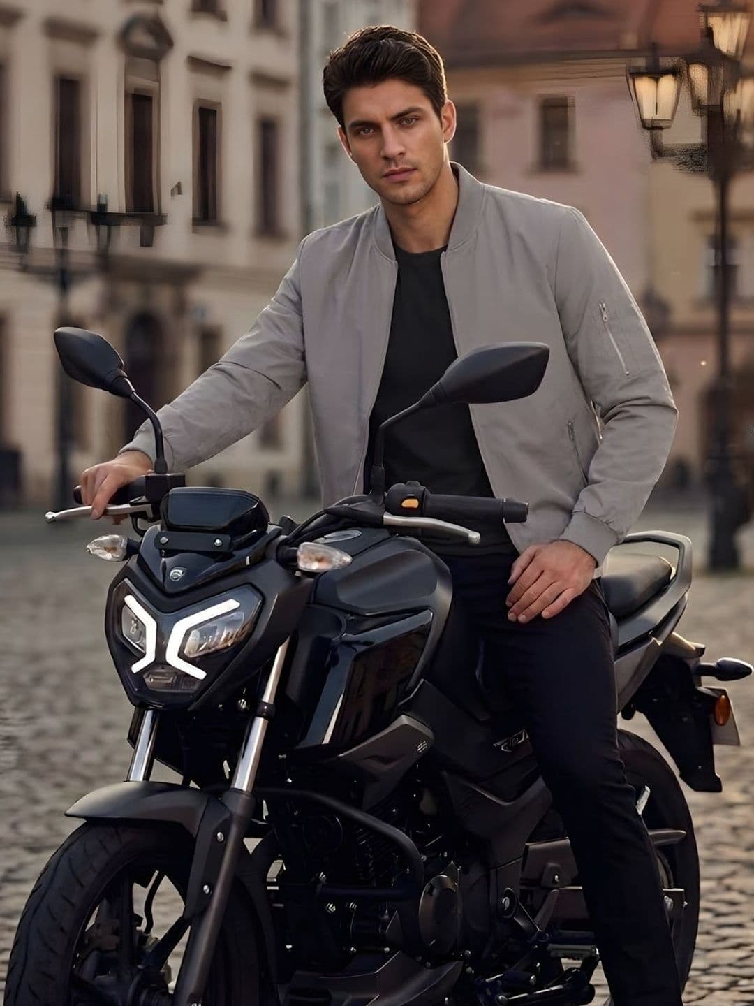 MIA FASHION Men Windcheater Cycling Bomber Jacket - view 1