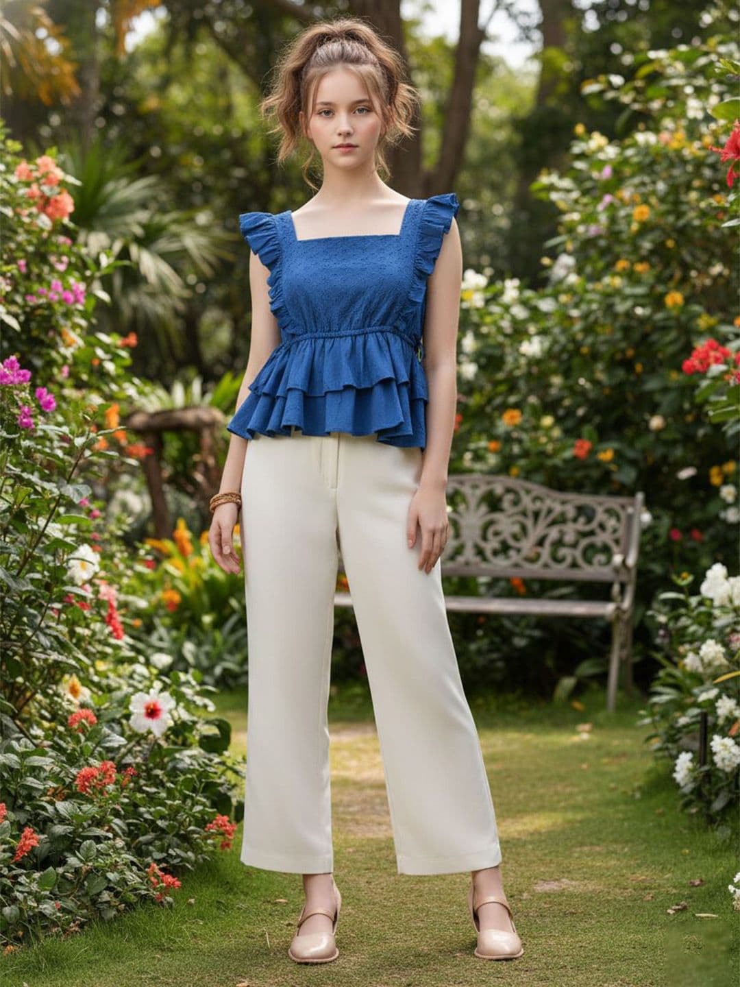 HERE&NOW Girls Cotton Tops - view 1