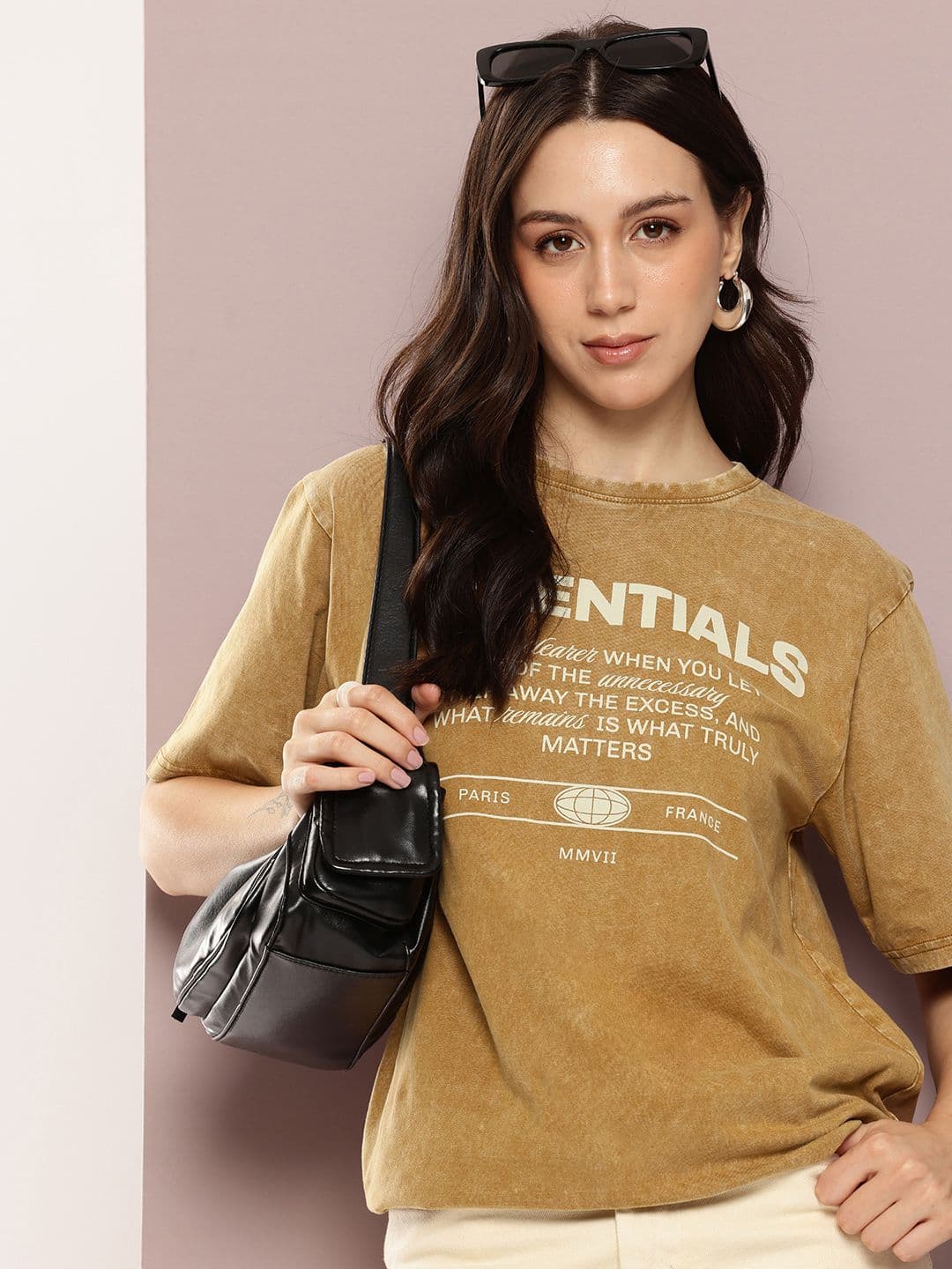 DILLINGER Women's Acid Washed Oversized Printed Tshirt - view 1
