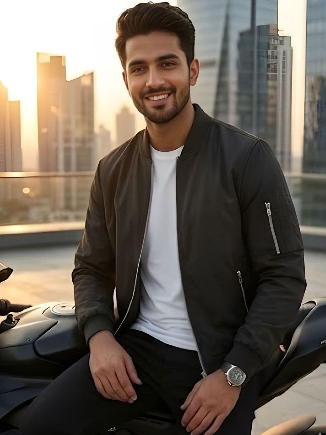 MIA FASHION Men Lightweight Outdoor Biker Jacket - view 1