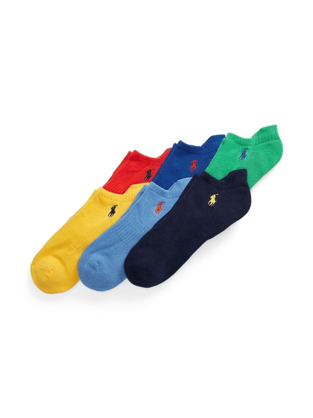 Polo Ralph Lauren Set Of 6 Ankle Length Patterned Socks - view 1