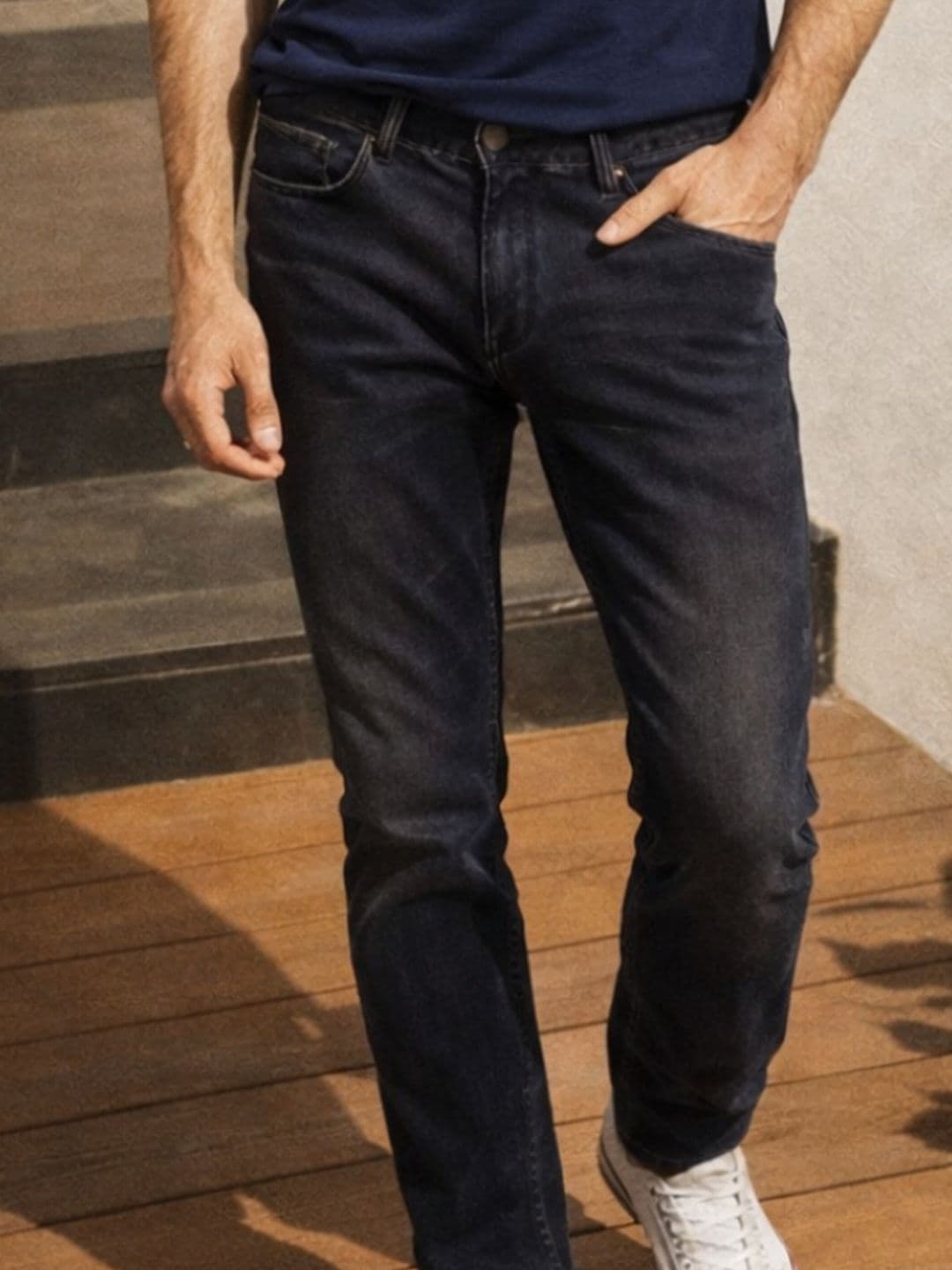 Louis Philippe Jeans Louis Philippe Men Slim Fit Stretch Fabric for Comfort Authentic Twill and Durable Jeans - view 1