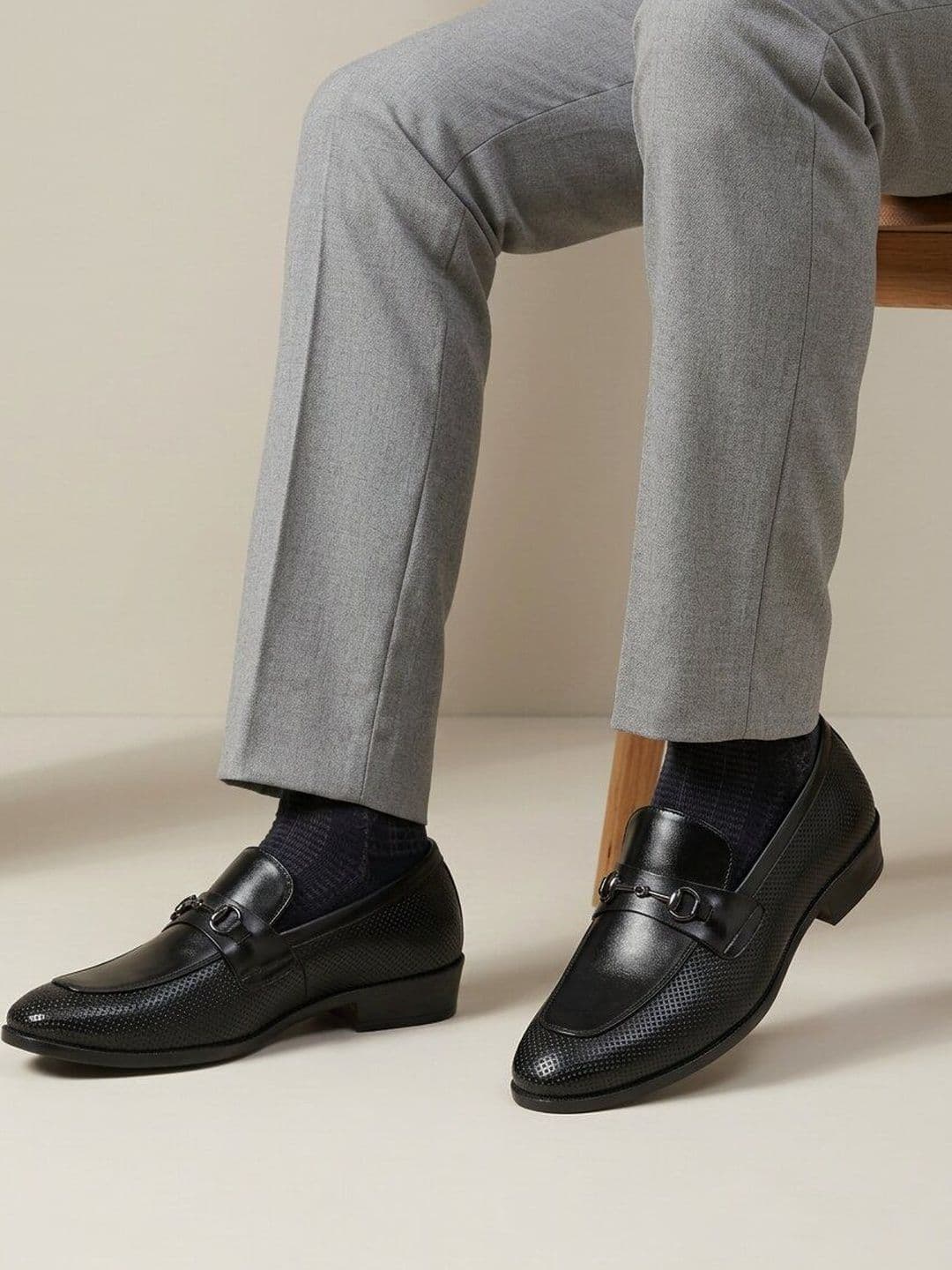 House of Pataudi Men Round Toe Shoes Formal Slip On - view 1