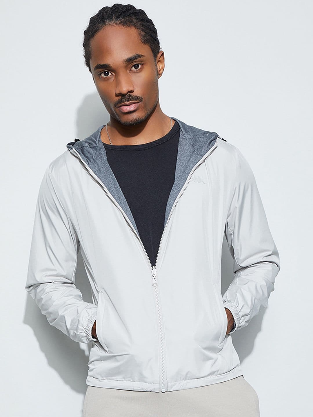 Kappa Men Colourblocked Lightweight Outdoor Woven Jacket - view 1