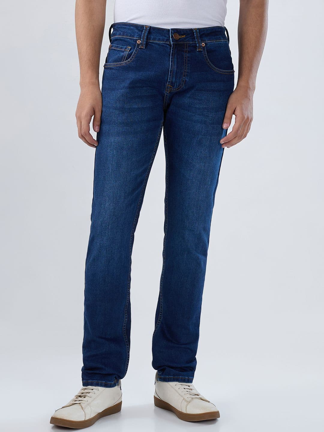 SPYKAR Men Slim Fit Low Rise Stretchable Jeans - view 1