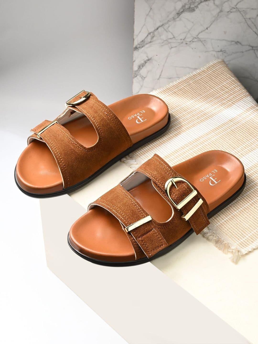 El Paso Women Open Toe Round Toe Flats - view 1