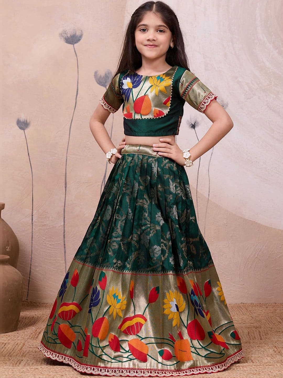 KALANANDI Girls Ready to Wear Lehenga & - view 1