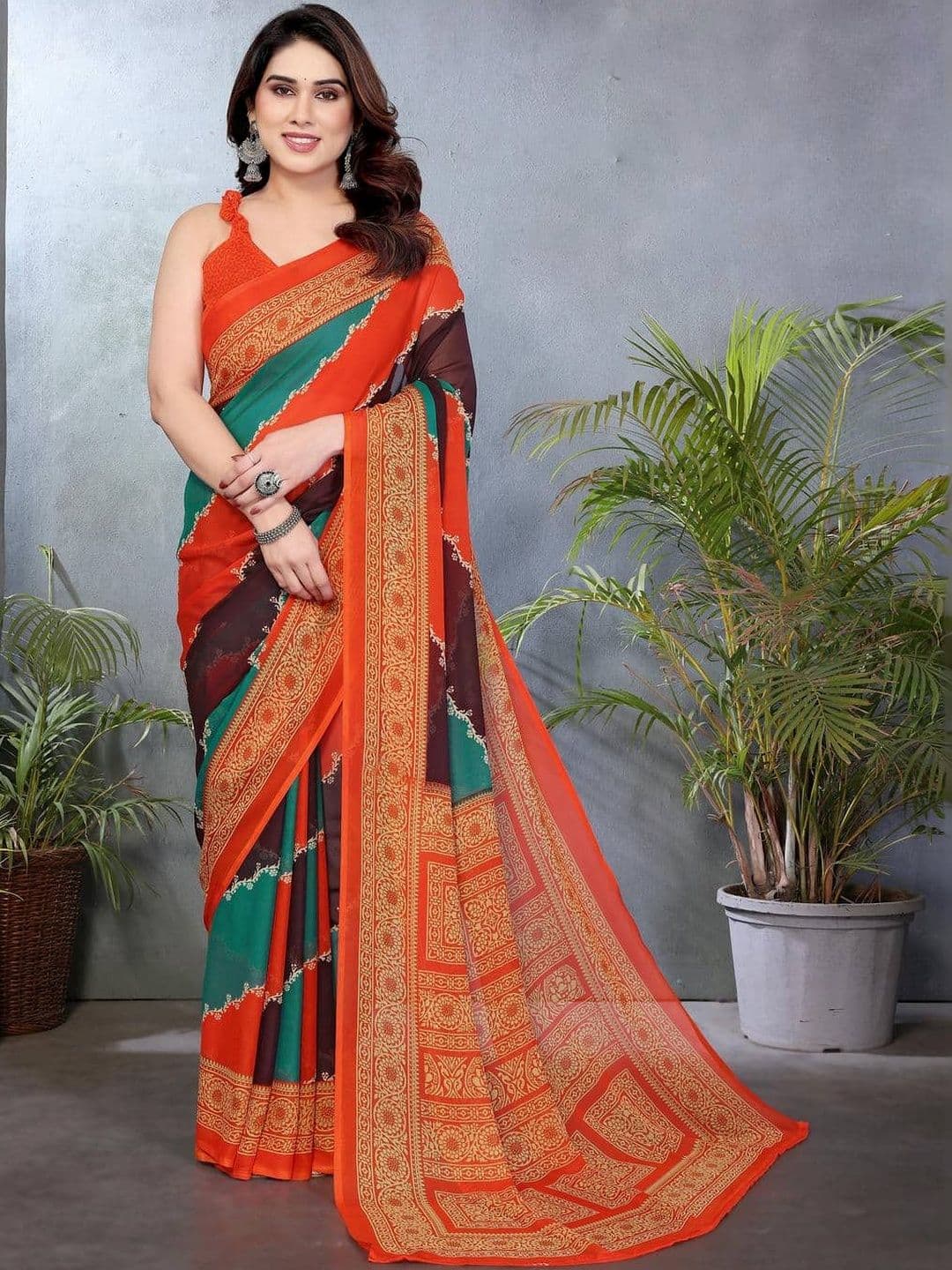 Moda Rapido Leheriya Pure Georgette Leheriya Saree - view 1