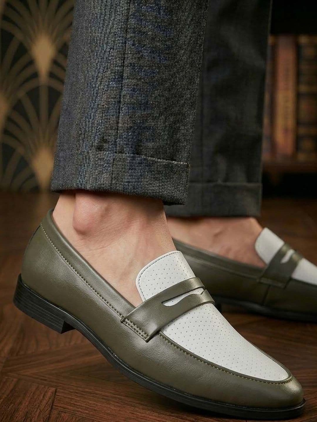HERE&NOW Men Round Toe Slip-On Loafers Formal Shoes - view 1