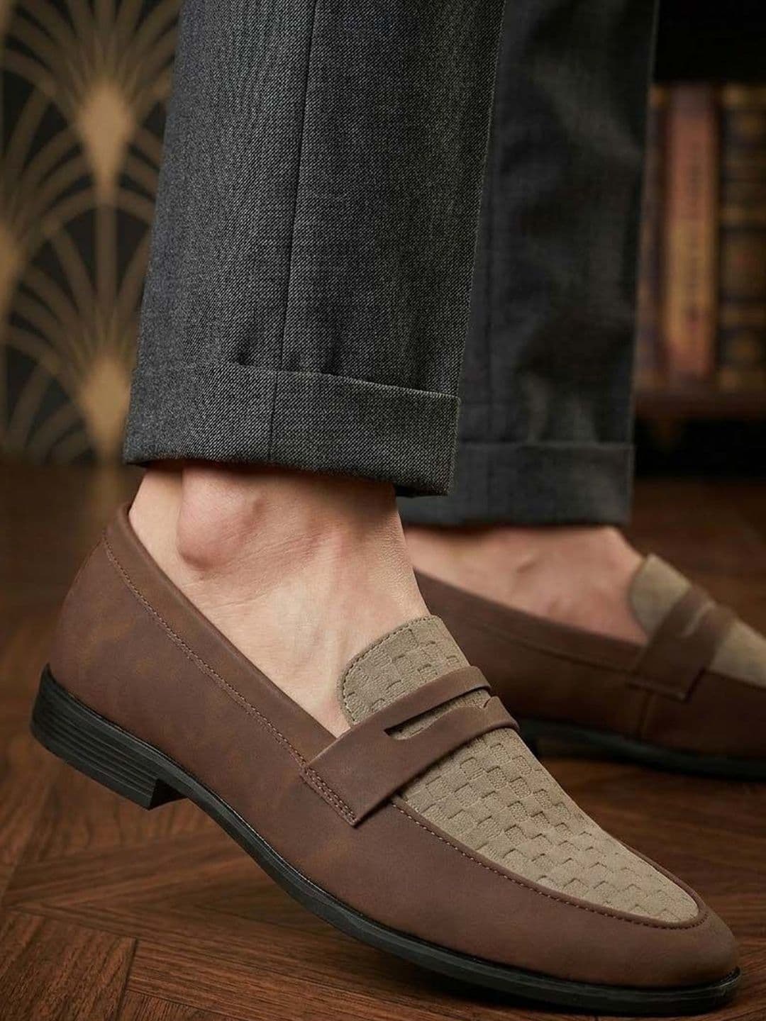 HERE&NOW Men Round Toe Slip-On Loafers Formal Shoes - view 1