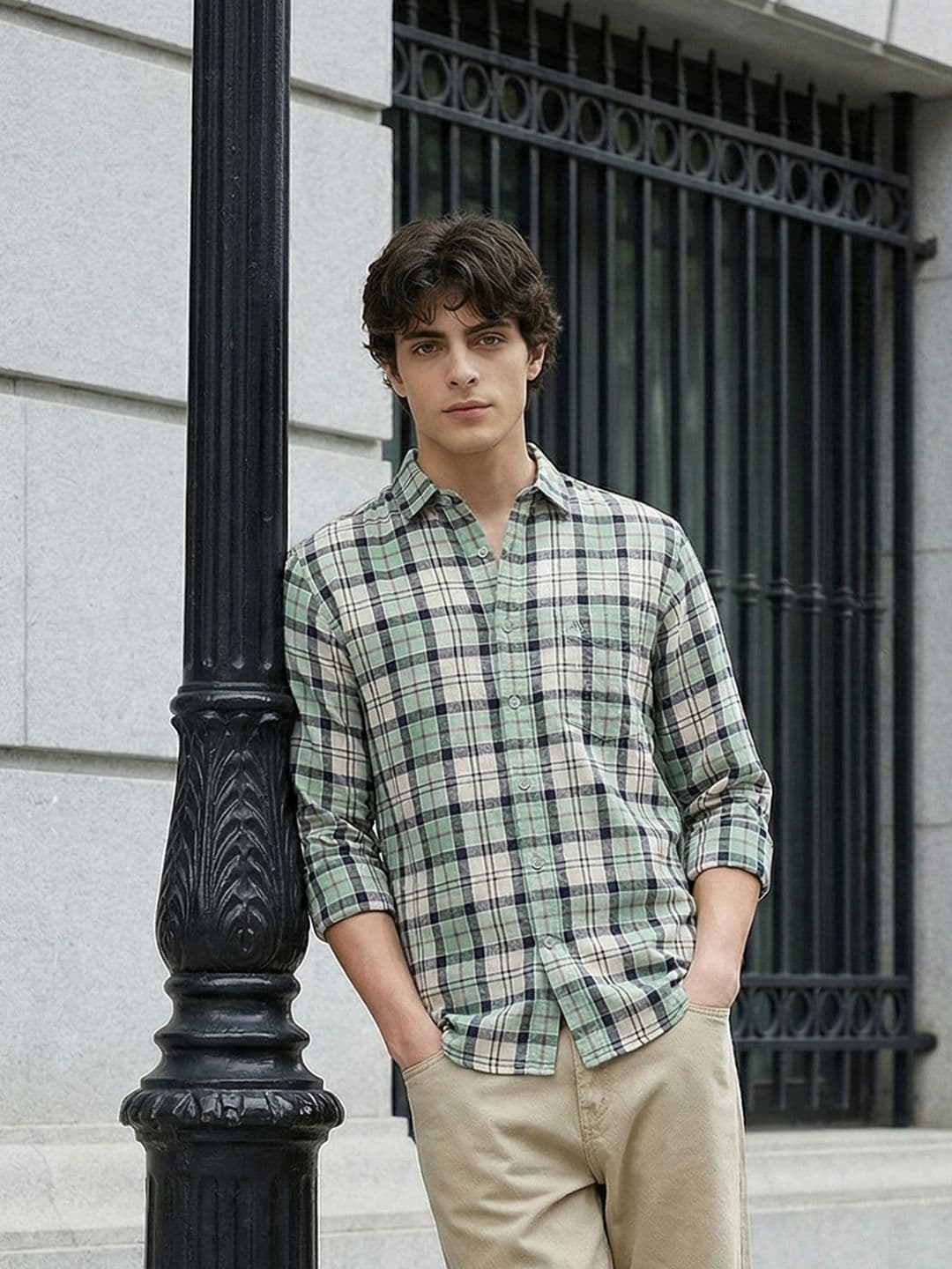 Aeropostale Pure Cotton Checked Casual Shirt - view 1