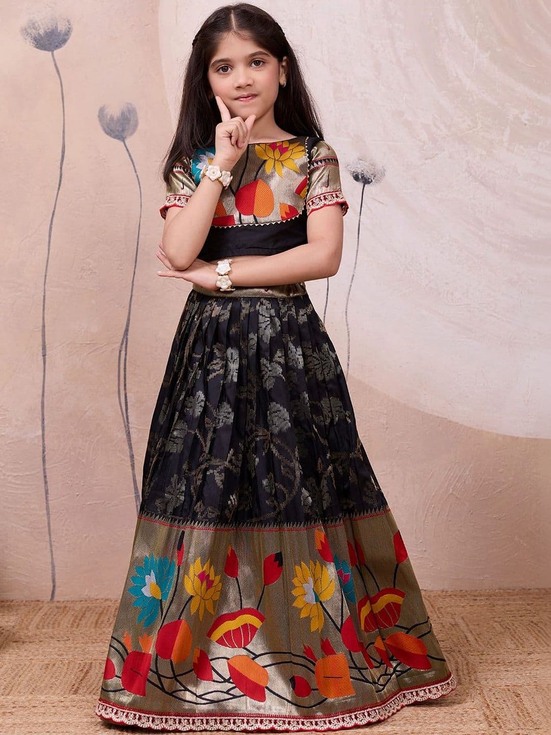 KALANANDI Girls Ready to Wear Lehenga & - view 1