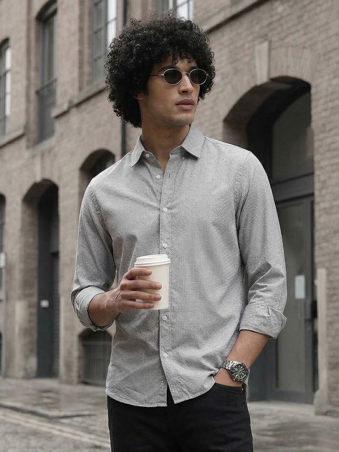 The Roadster Life Co. Slim Fit Cotton Casual Shirt - view 1
