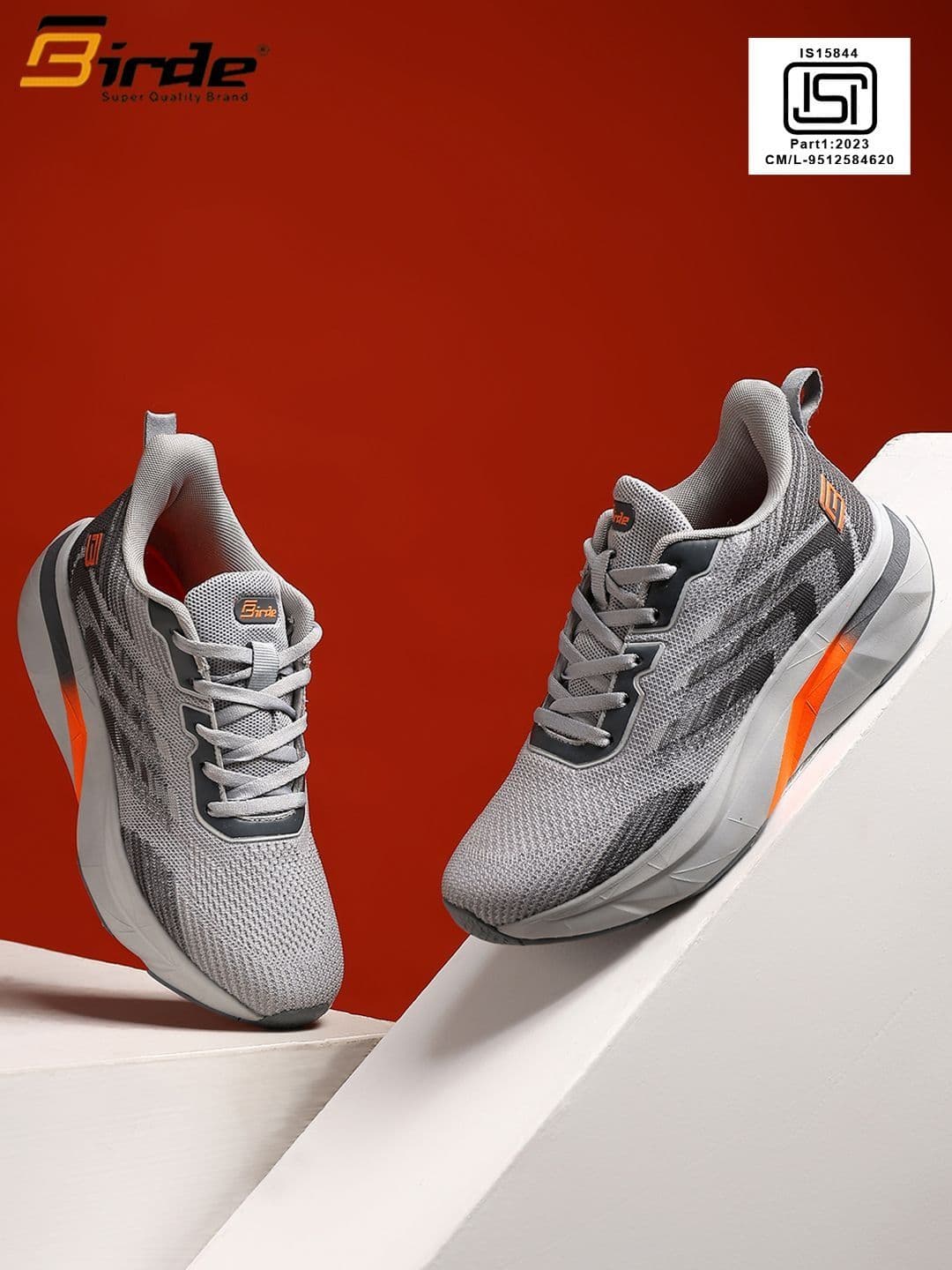 BIRDE Men Mesh Running Non-Marking Shoes - view 1