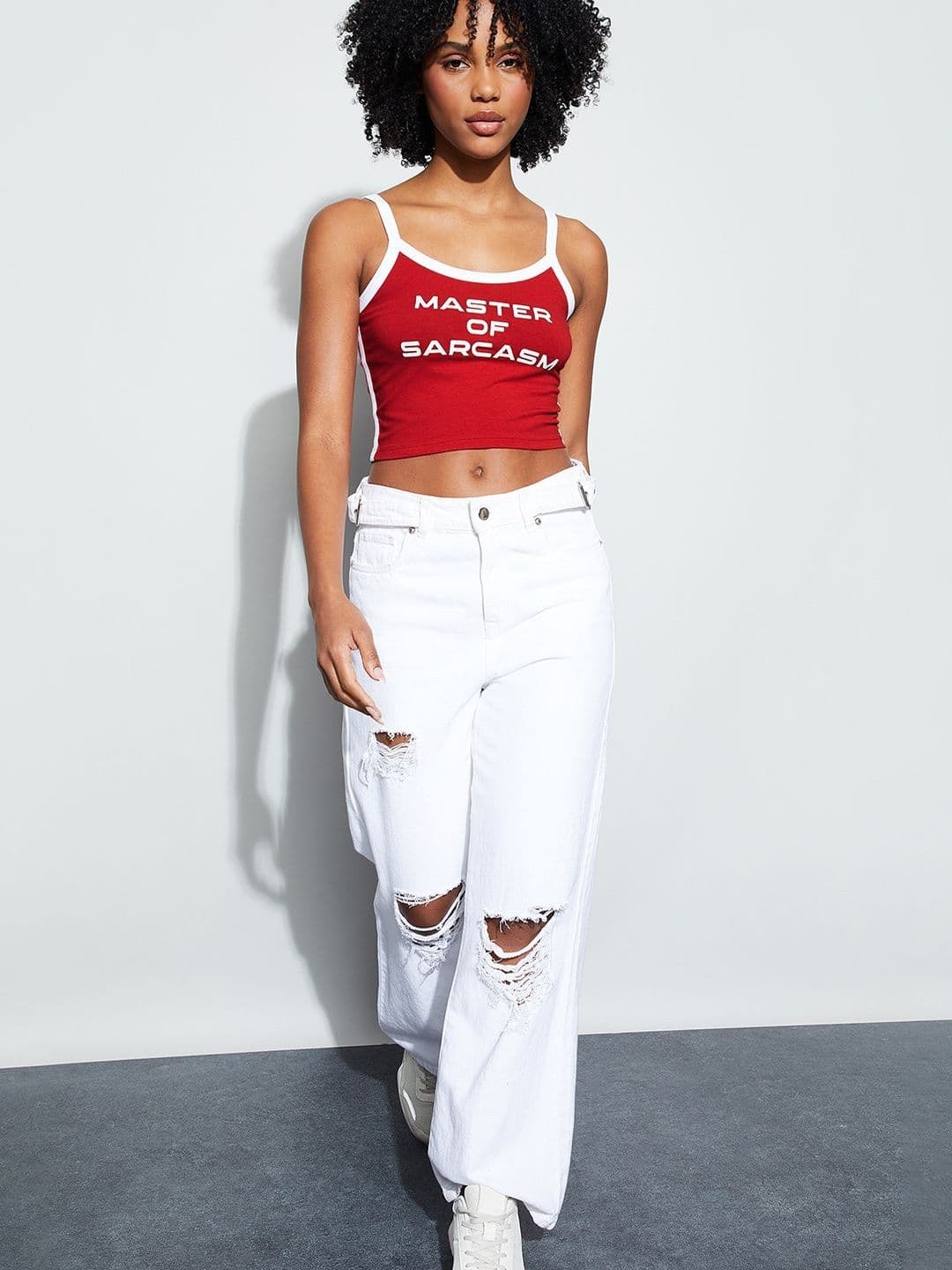 Ginger by Lifestyle Printed Scoop Neck Cotton Regular Top - view 1