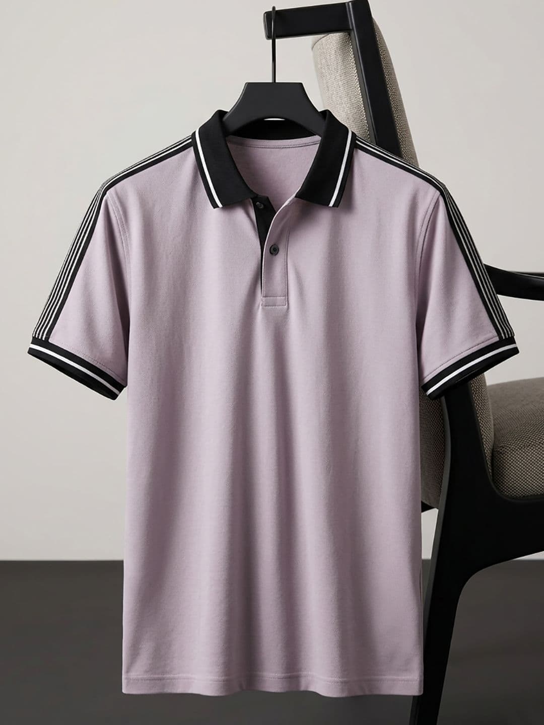 STEVE STATUS Men Polo Collar T-shirt - view 1