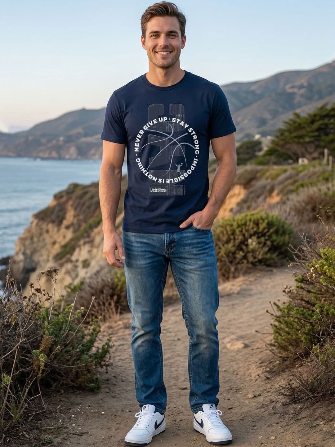 The Roadster Lifestyle Co. Printed Round Neck T-shirt - view 1