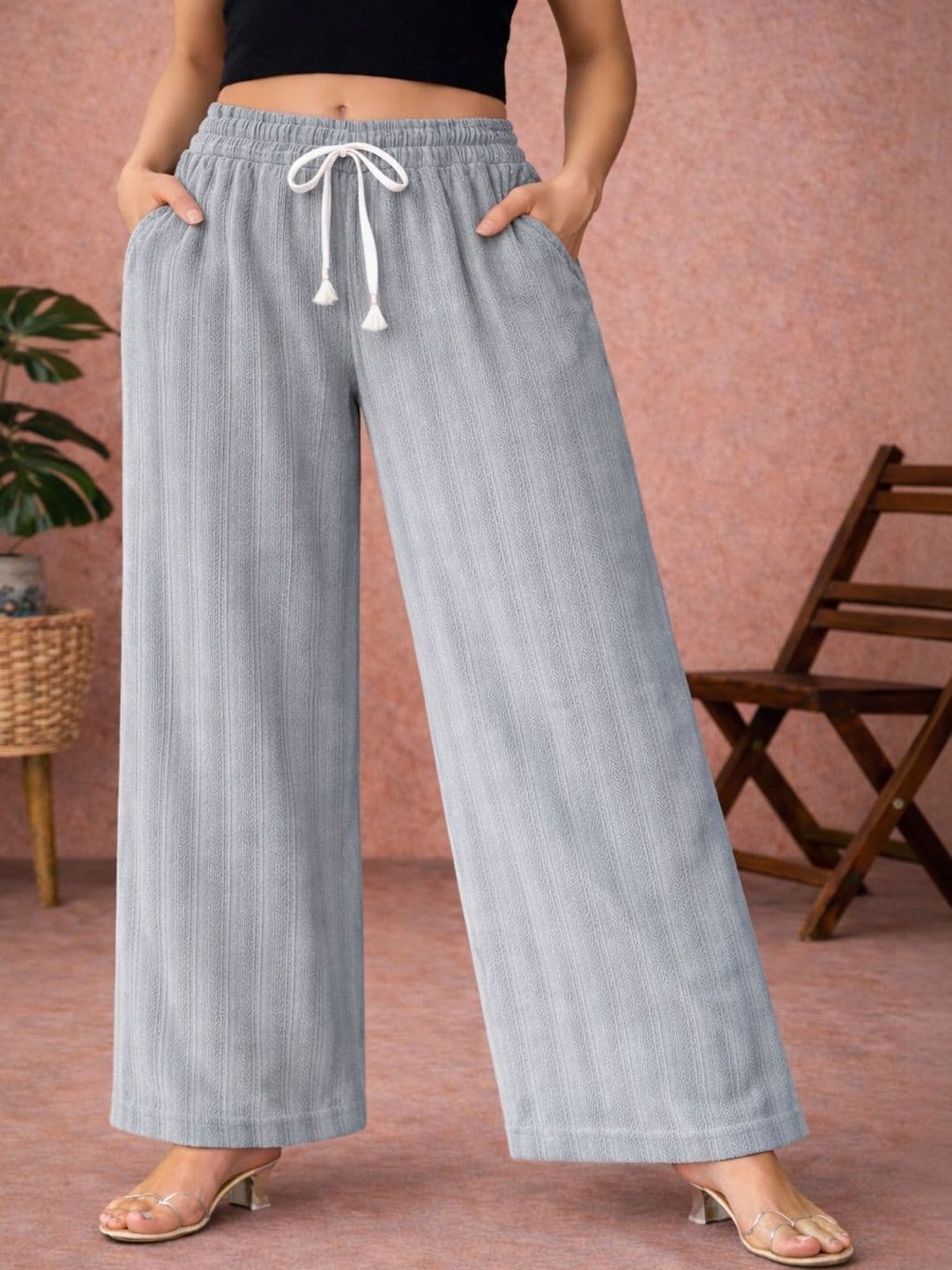 CORTICA Women Knitted Palazzos - view 1