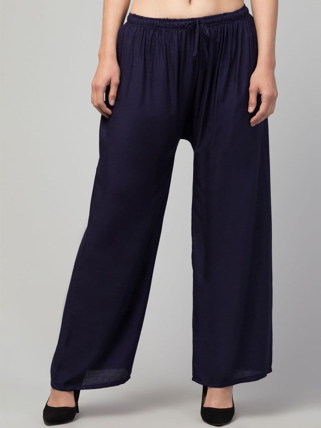 MENSIMPRESSION Women Flared Knitted Ethnic Palazzos - view 1