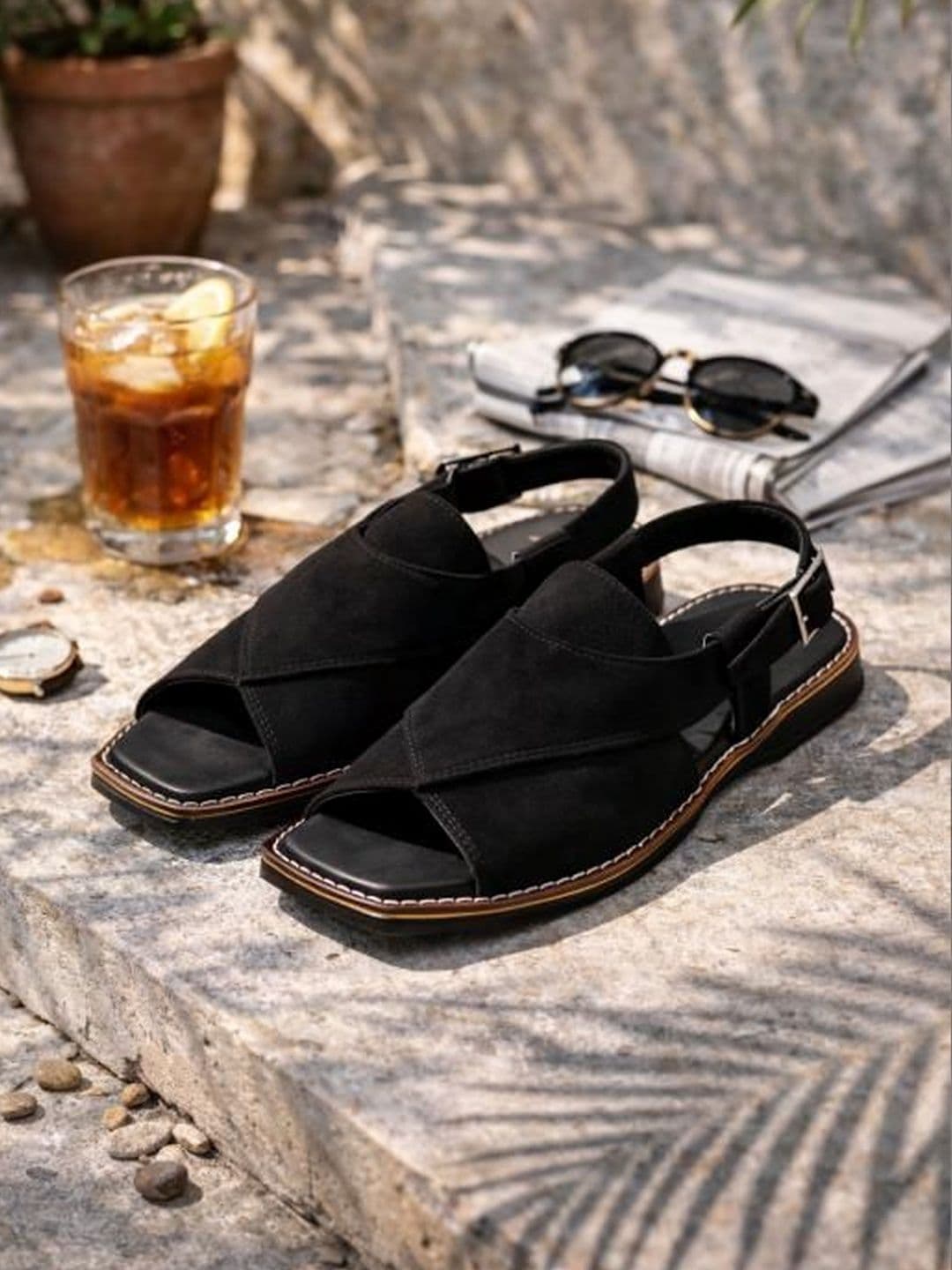 HERE&NOW Men Comfort Ethnic Sandals - view 1