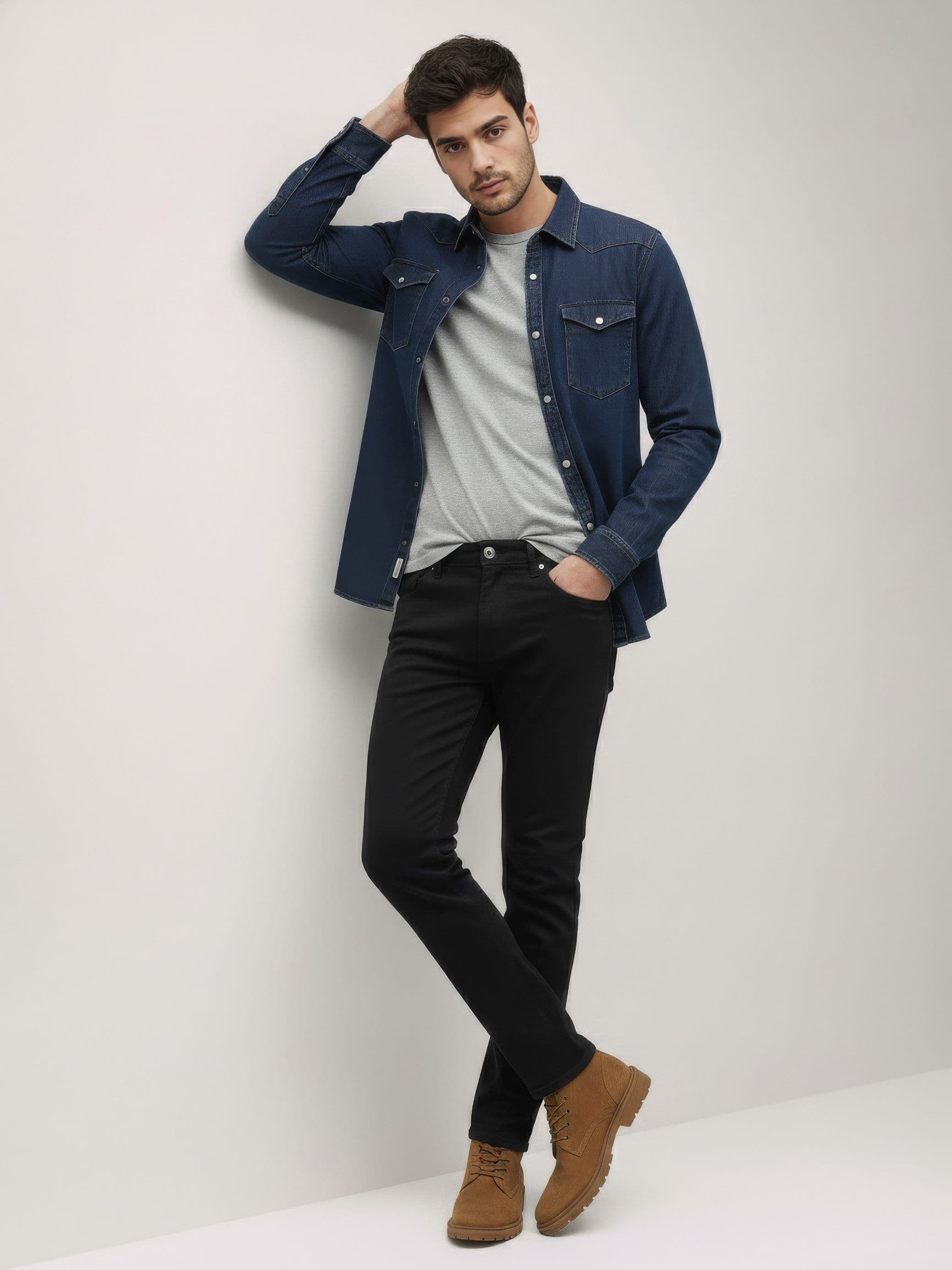 The Roadster Life Co. Men Straight Fit Stretchable Jeans With Bag - view 1