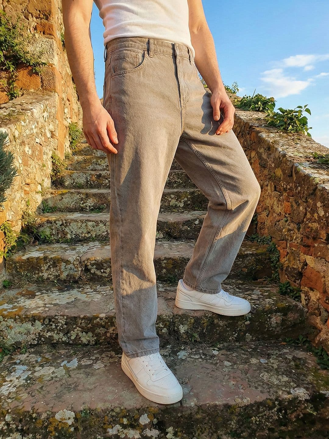 The Roadster Life Co. Men Loose Fit Colored Jeans - view 1