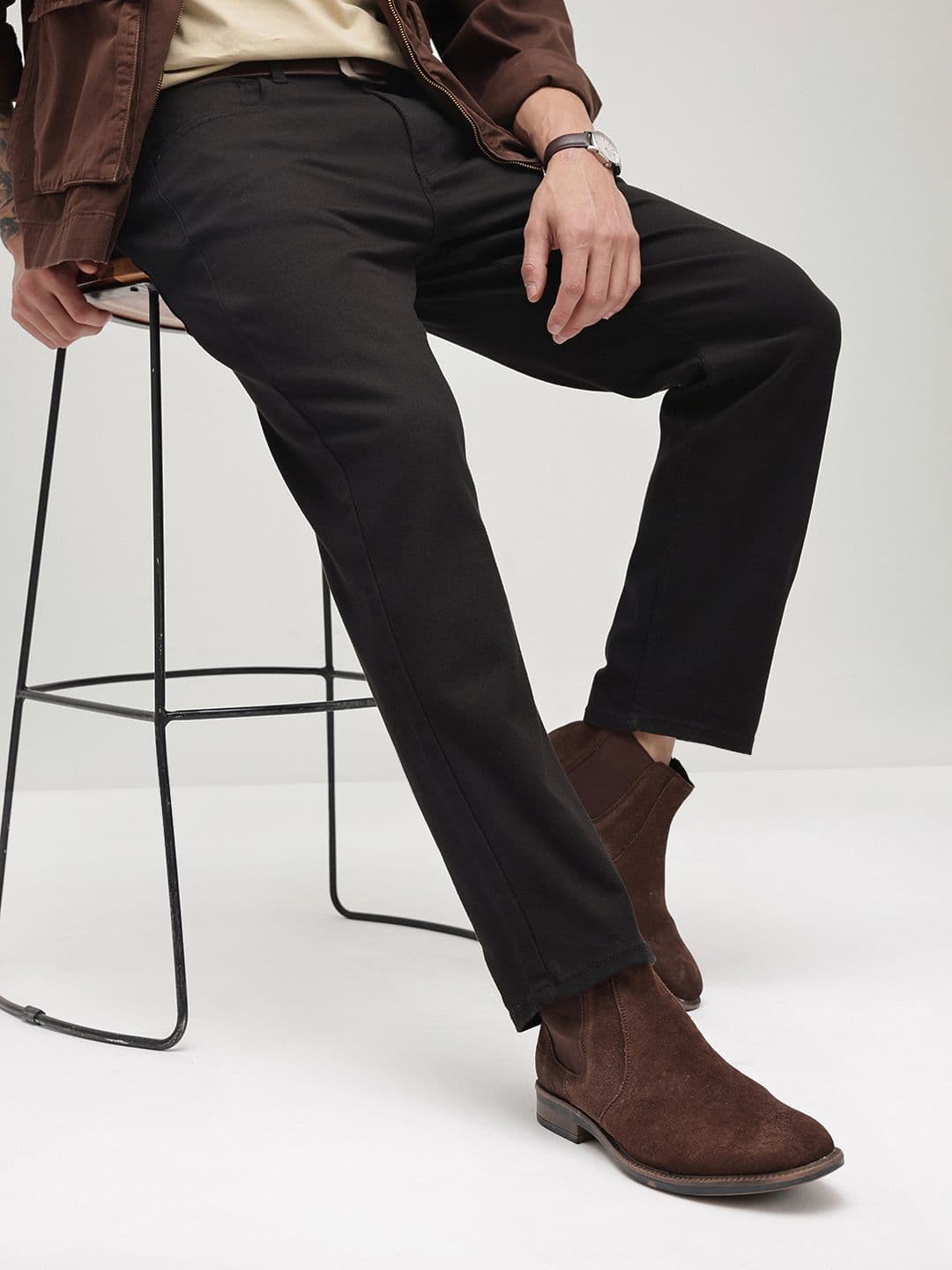 The Roadster Life Co. Men Straight Fit Stretchable Jeans With Bag - view 1