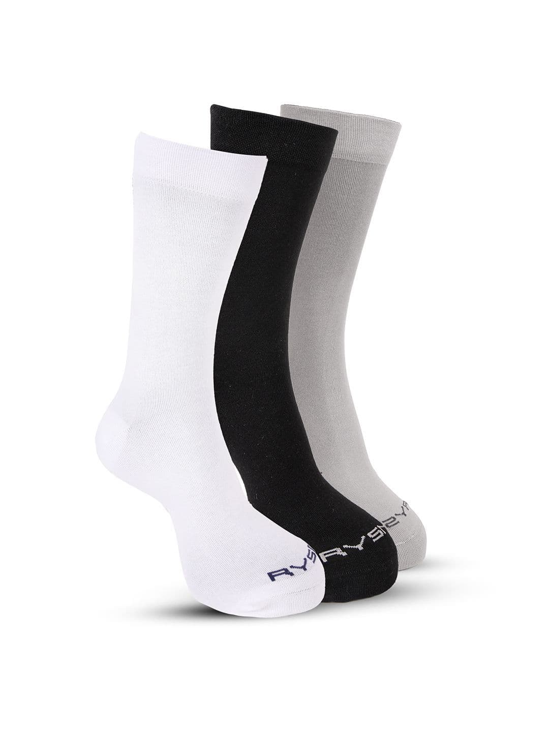 RYSN Men Pack of 3 Cotton Calf Length Socks - view 1