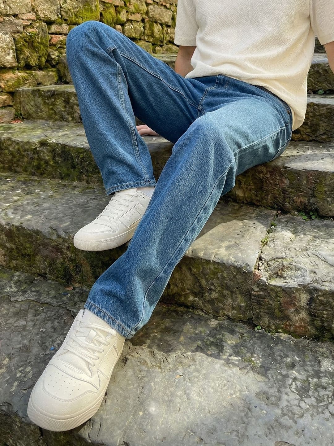 The Roadster Life Co. Men Mid-Rise Pure Cotton Straight Fit Jeans - view 1