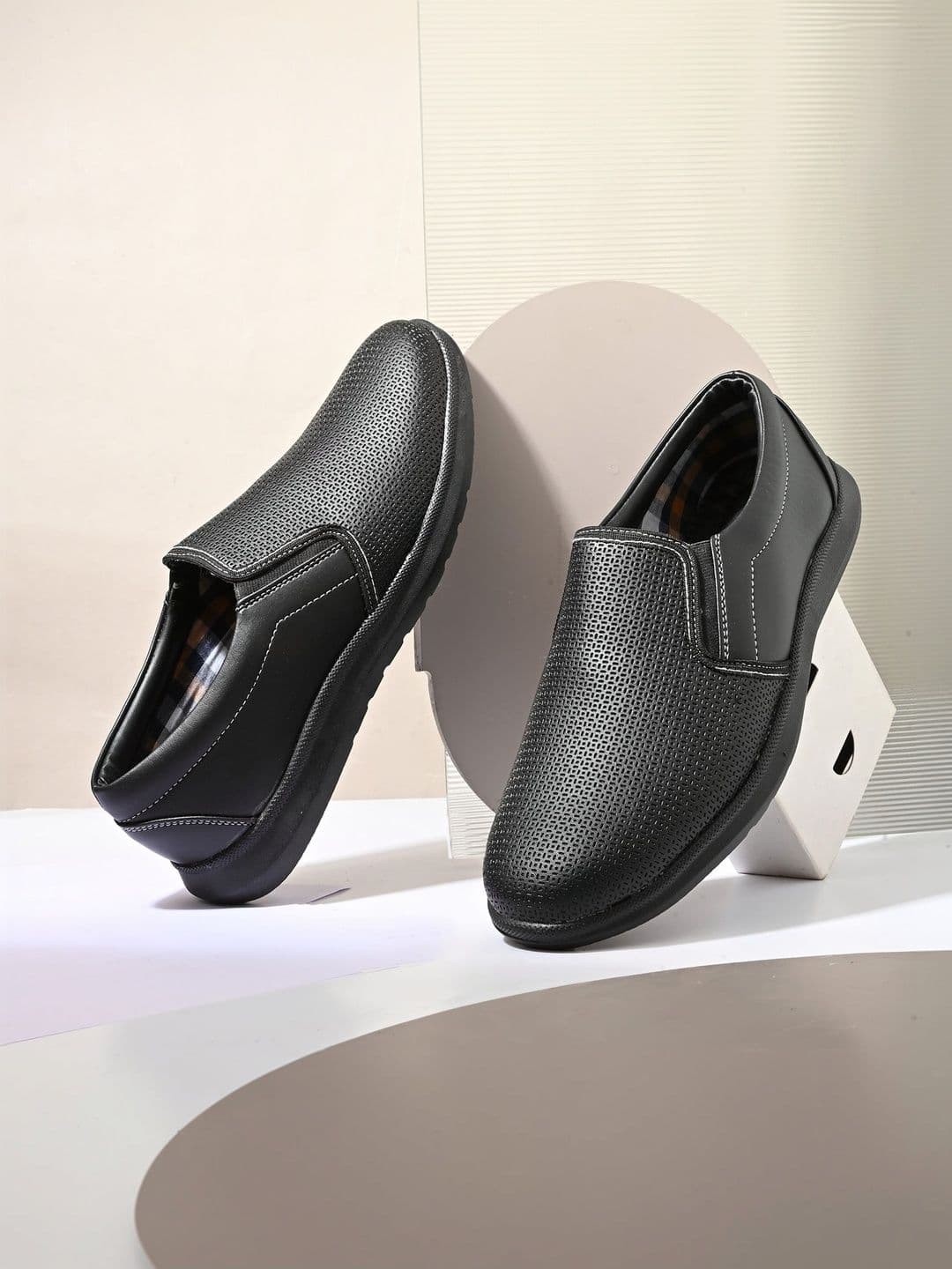 Azzaro Black Men Formal Shoes - view 1