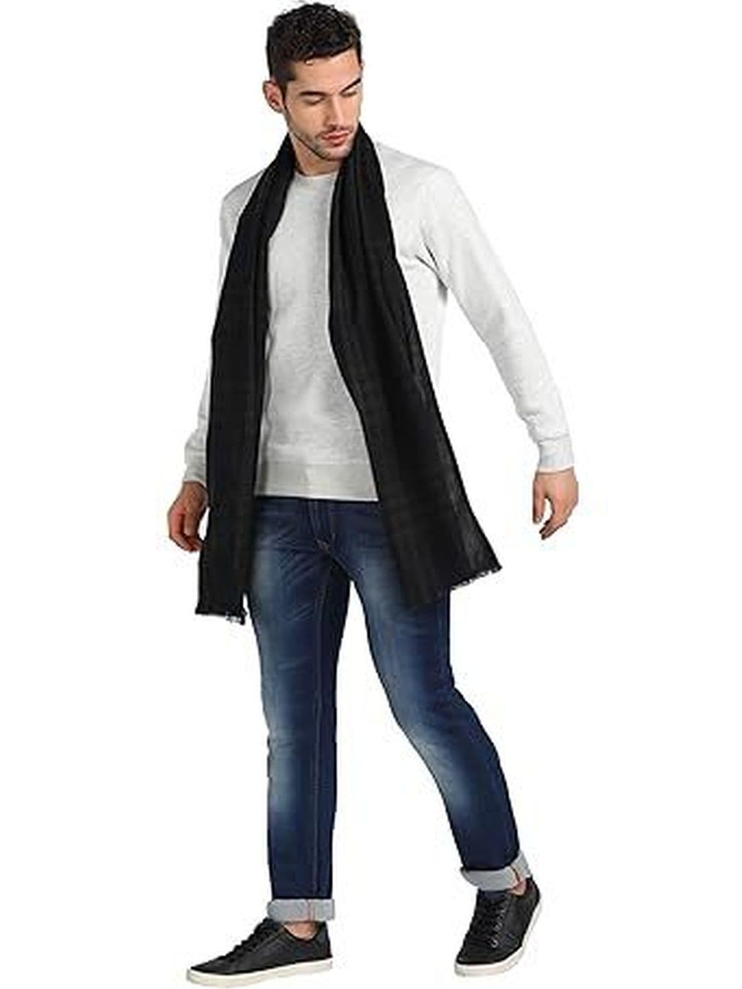 ESSENTIELE Men Checked Acrylic Mufflers - view 1