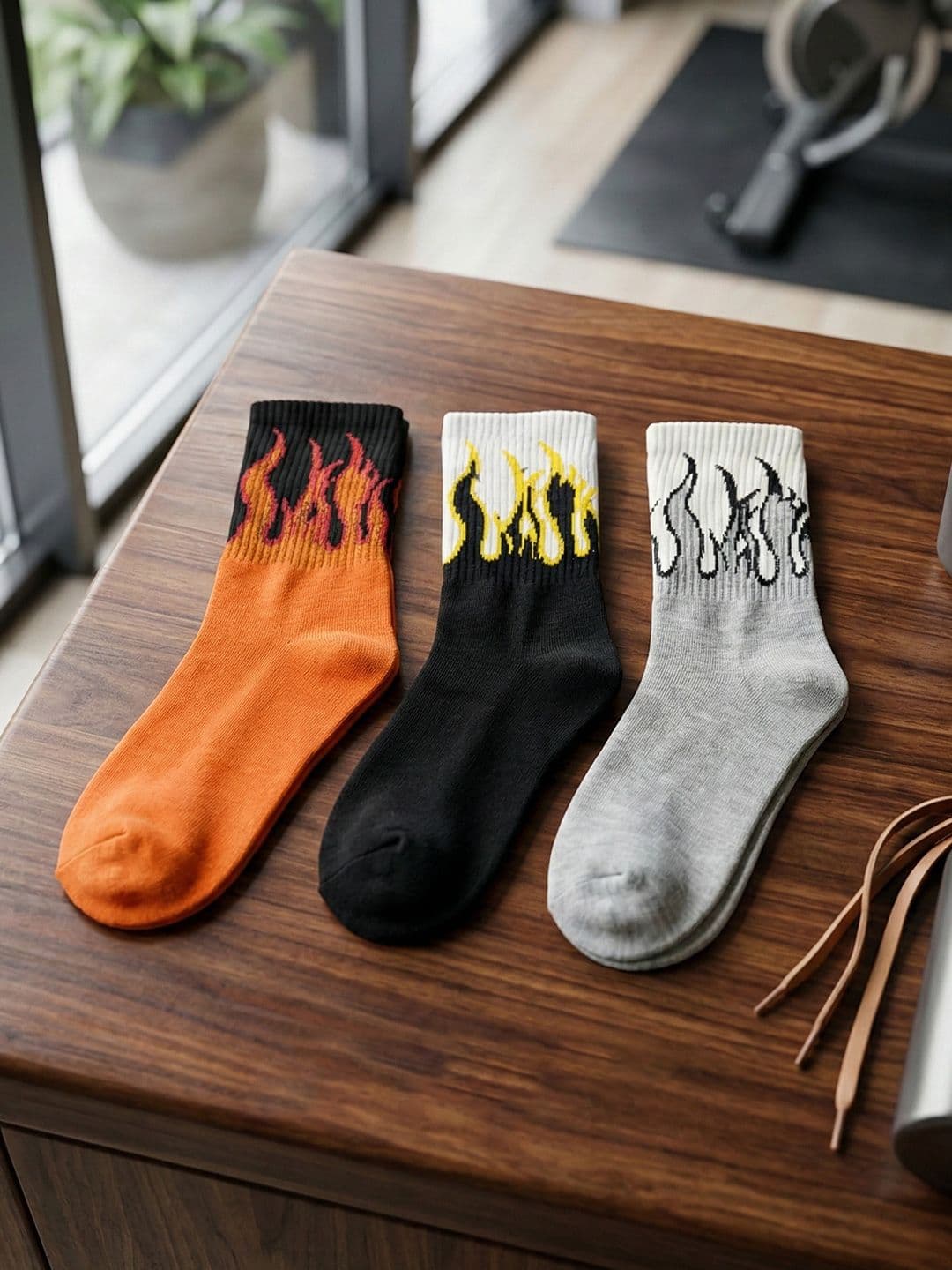 Moda Rapido Men Pack of 3 Cotton Blend Patterned Above Ankle Socks - view 1